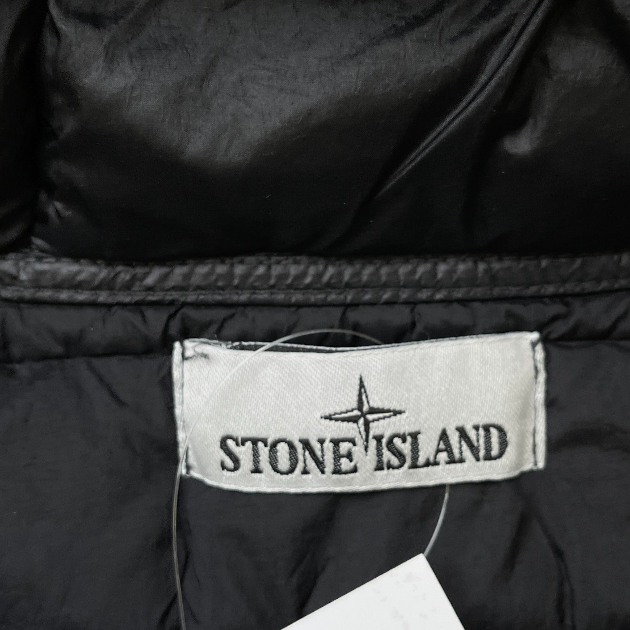 Men's Applique Logo Down Jacket Black Size M