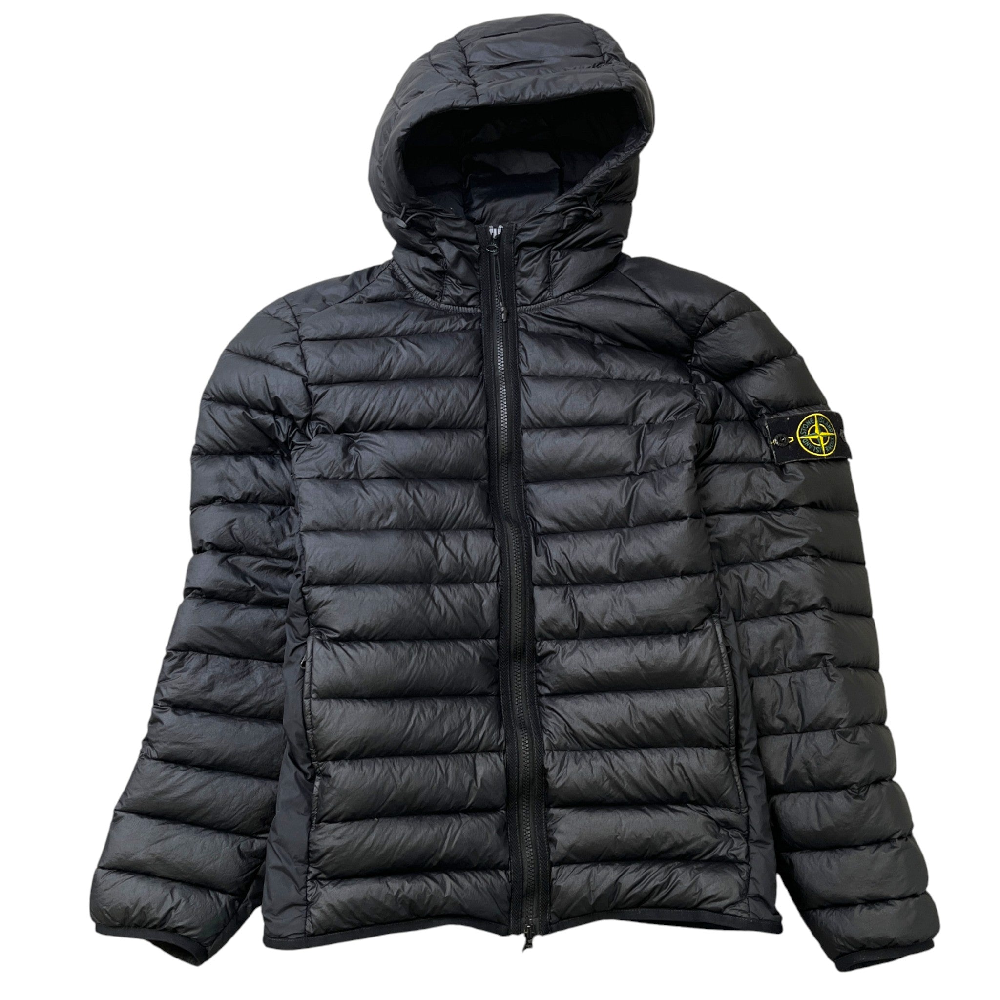 Men's Applique Logo Down Jacket Black Size M