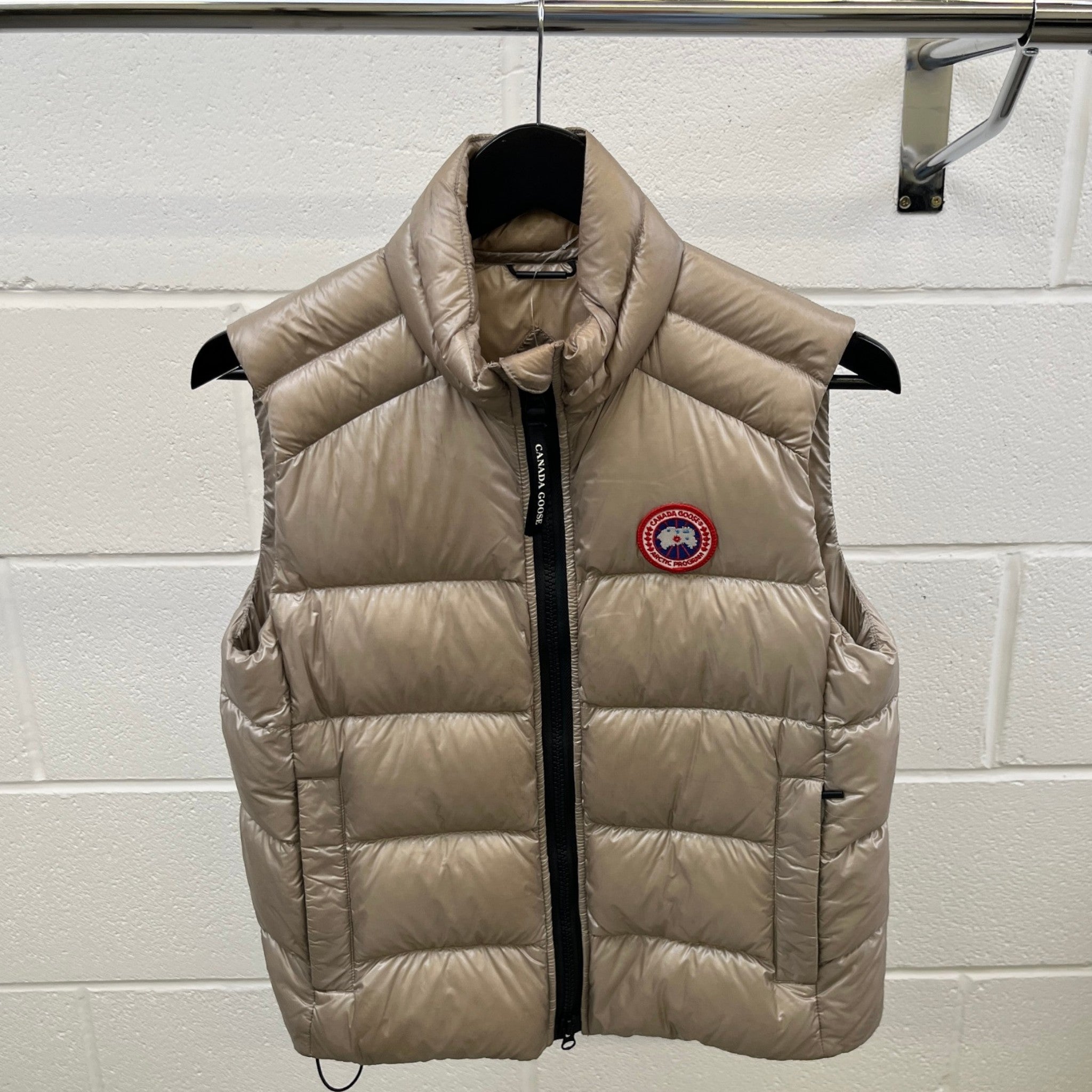 Women's Cypress Quilted Gilet Beige Size S