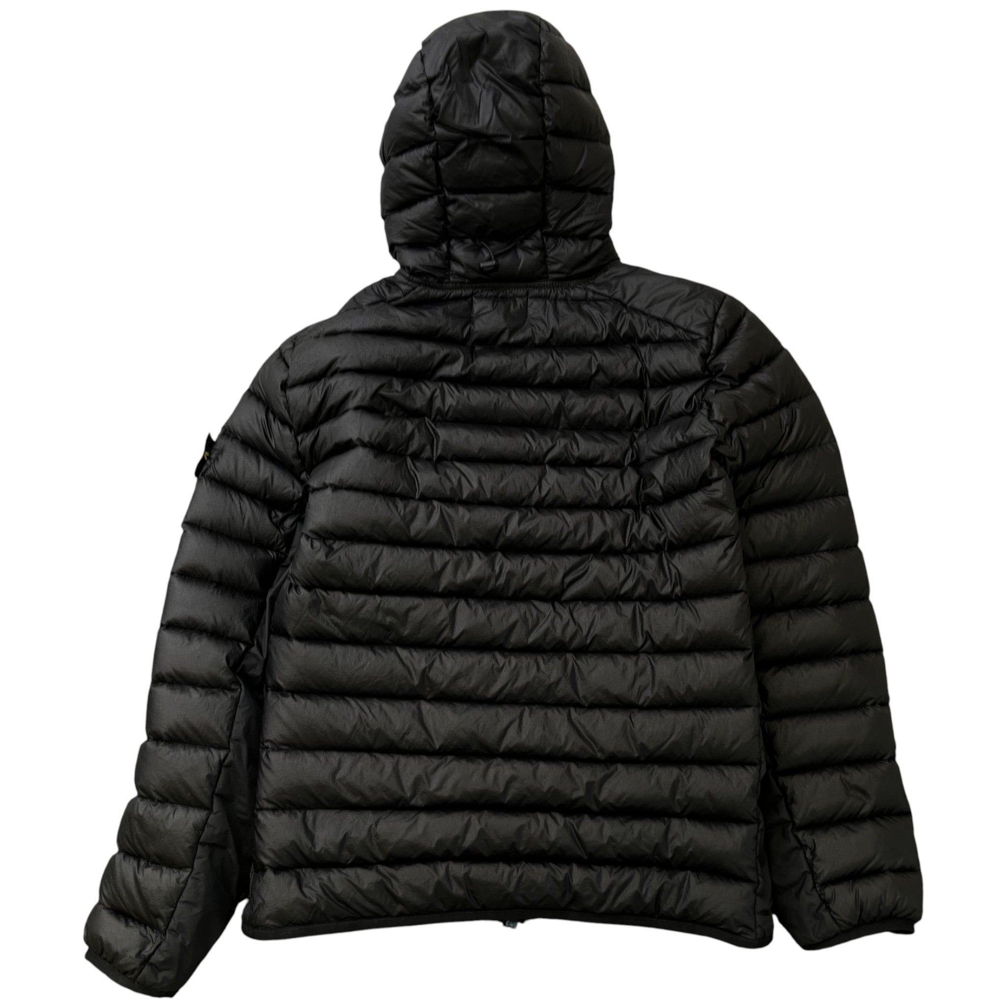 Men's Applique Logo Down Jacket Black Size M