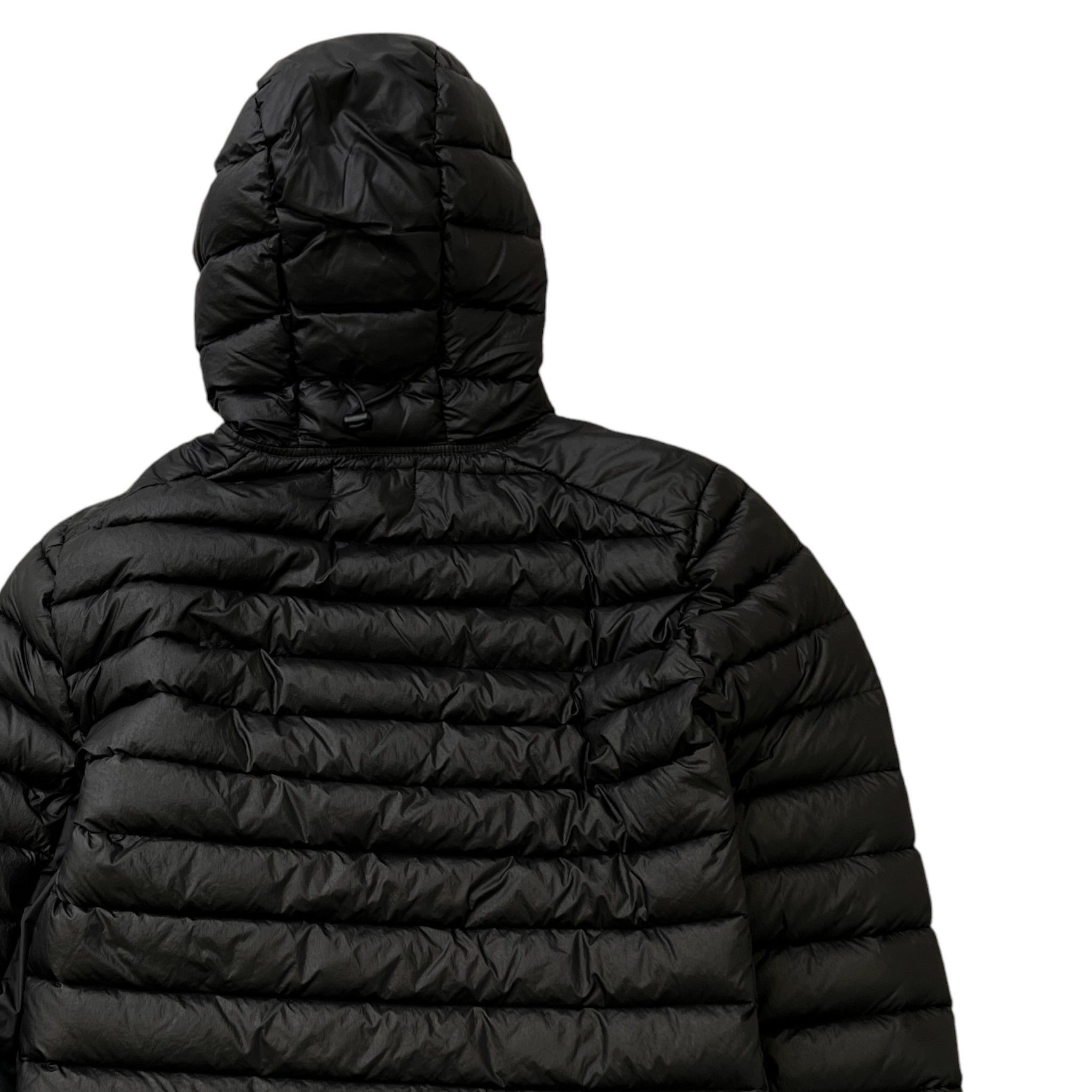 Men's Applique Logo Down Jacket Black Size M