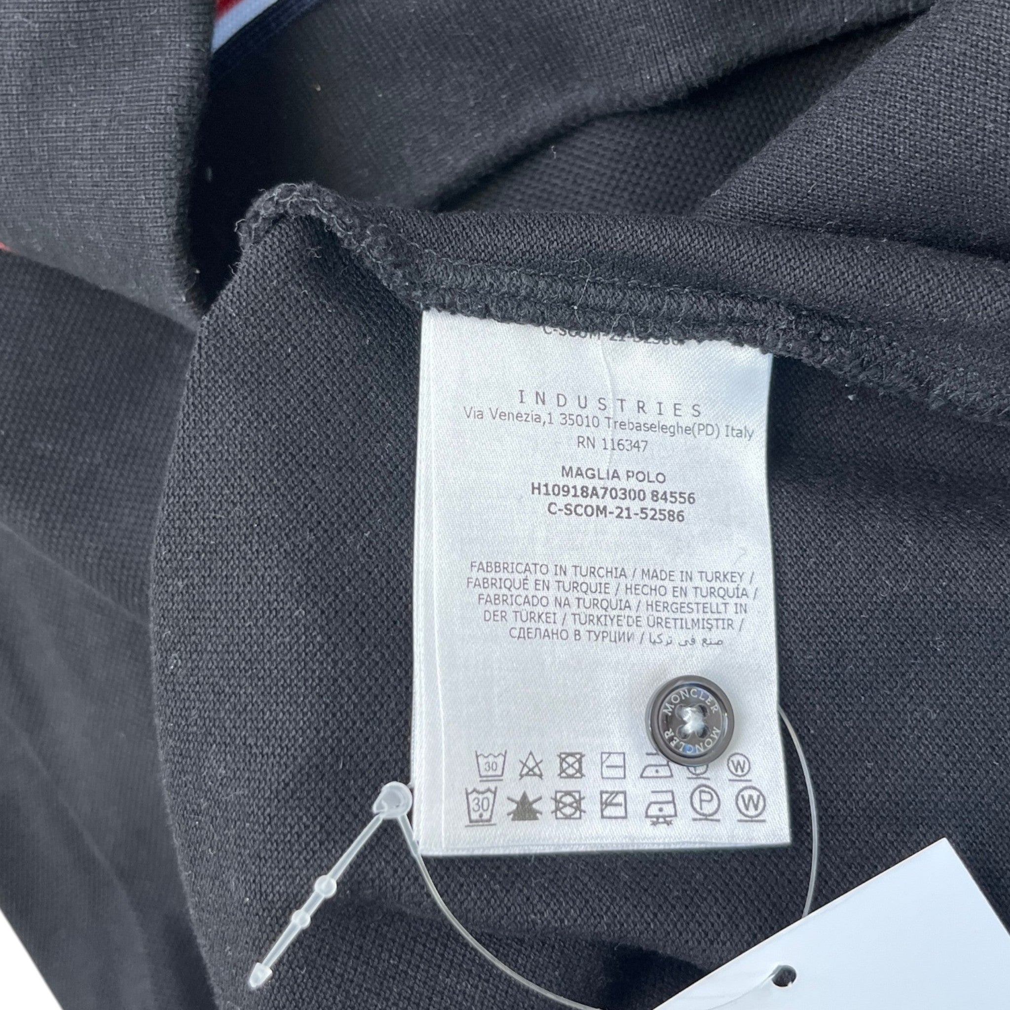Men's Maglia Polo Shirt Black Size M