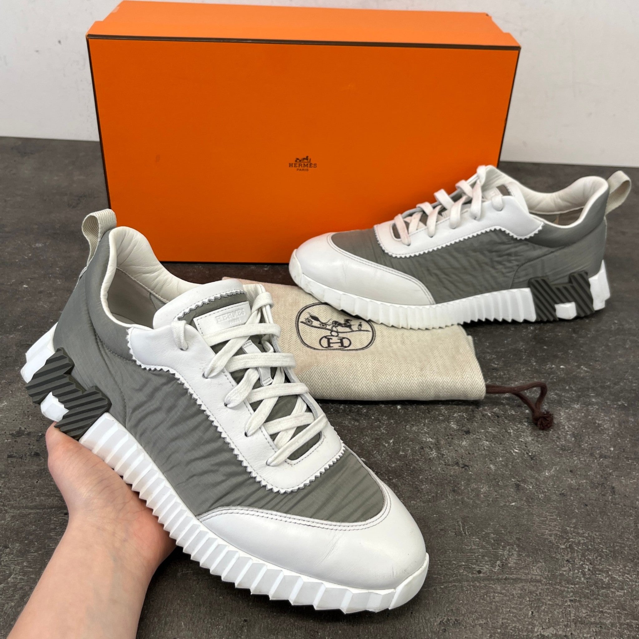 Men's Bouncing Low Trainers Grey Size EU 41.5 / UK 7.5