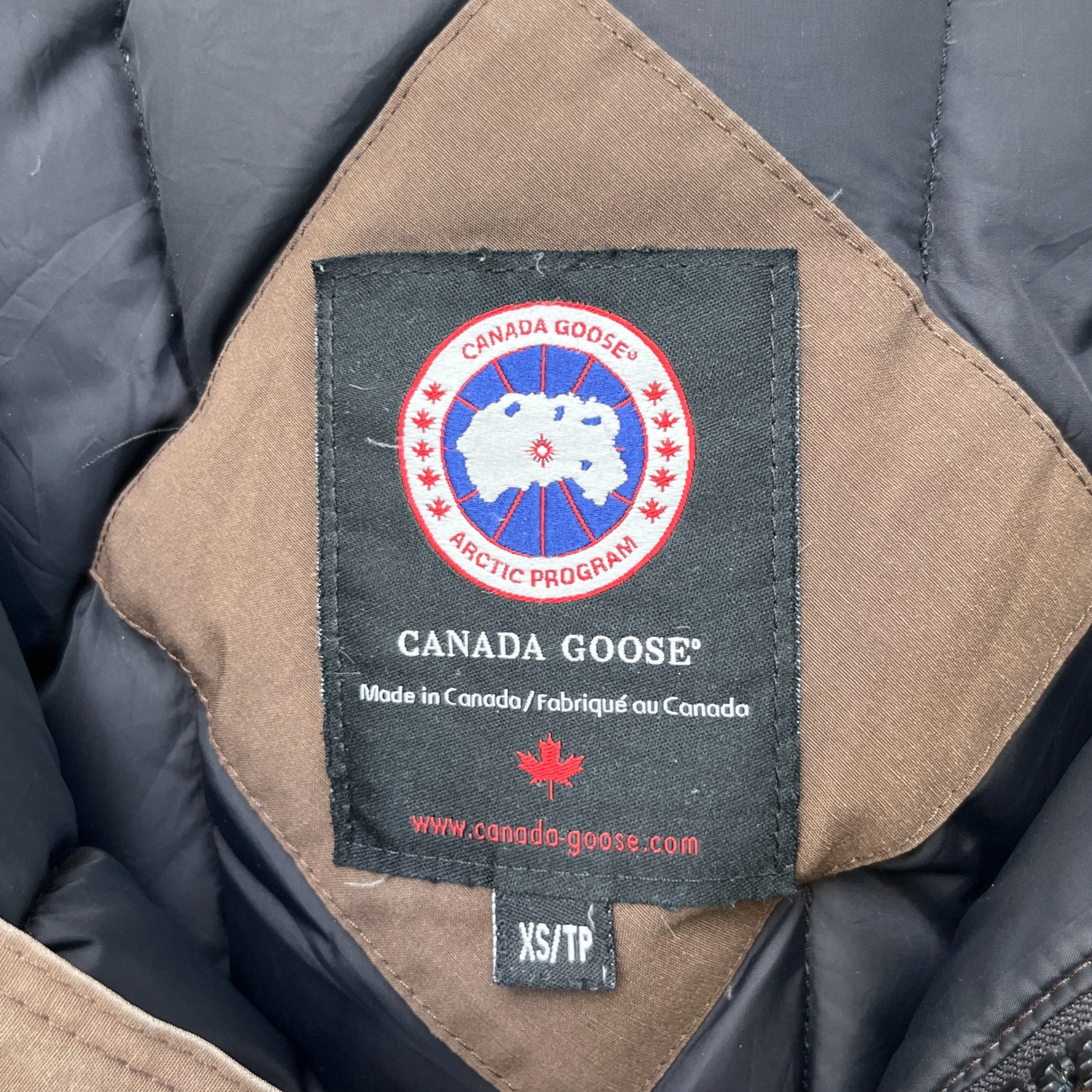 Men's Langford Down Jacket Brown Size XS