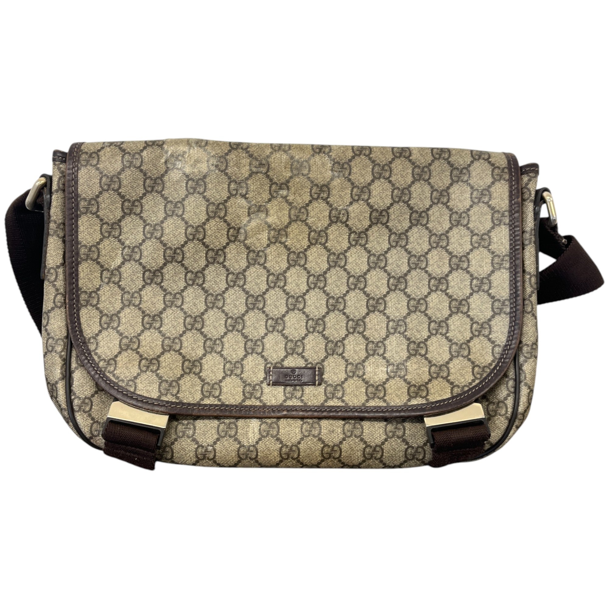 Men's Gg Supreme Messenger Bag Brown