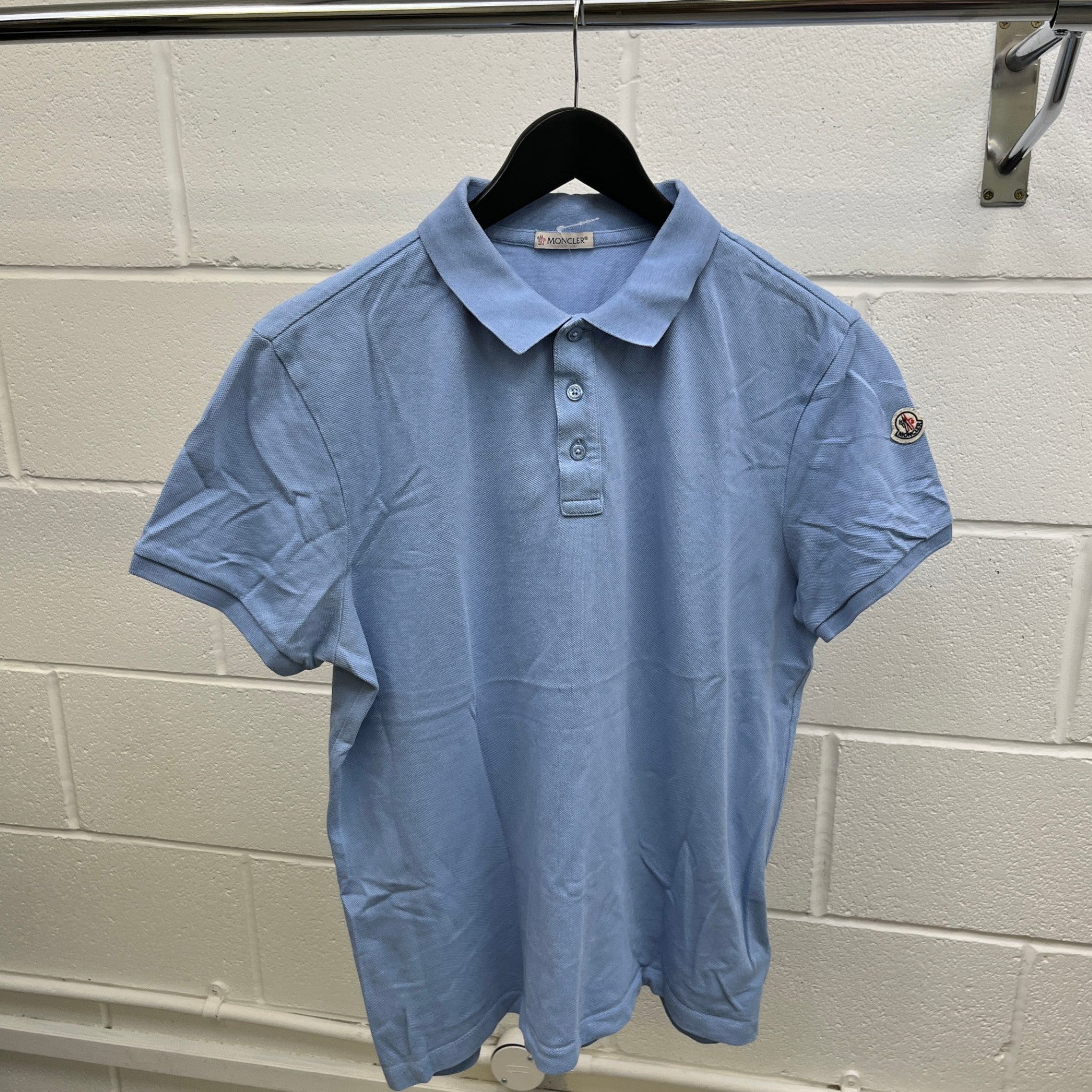 Men's Maglia Polo Manica Corta Polo Shirt Blue Size L