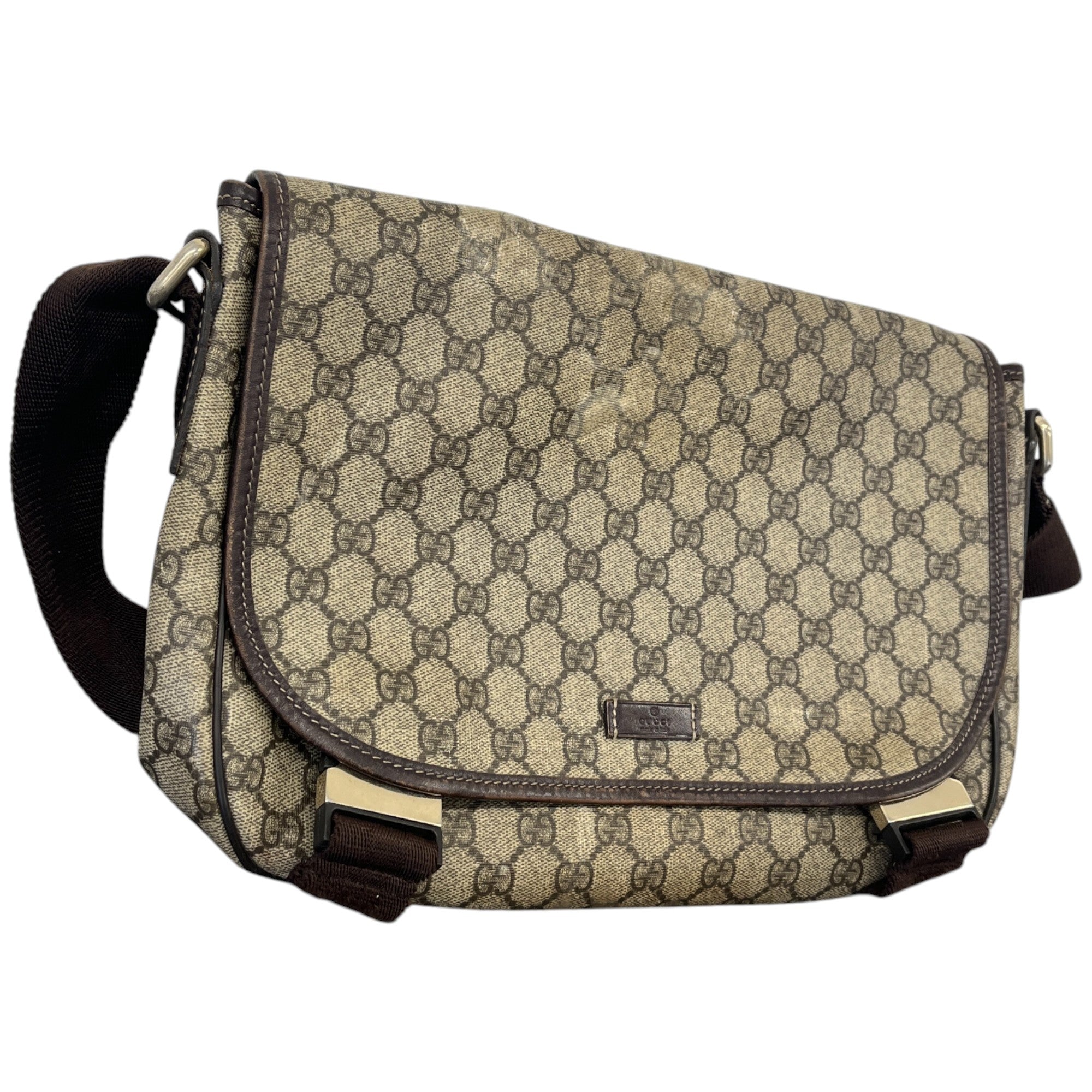Men's Gg Supreme Messenger Bag Brown