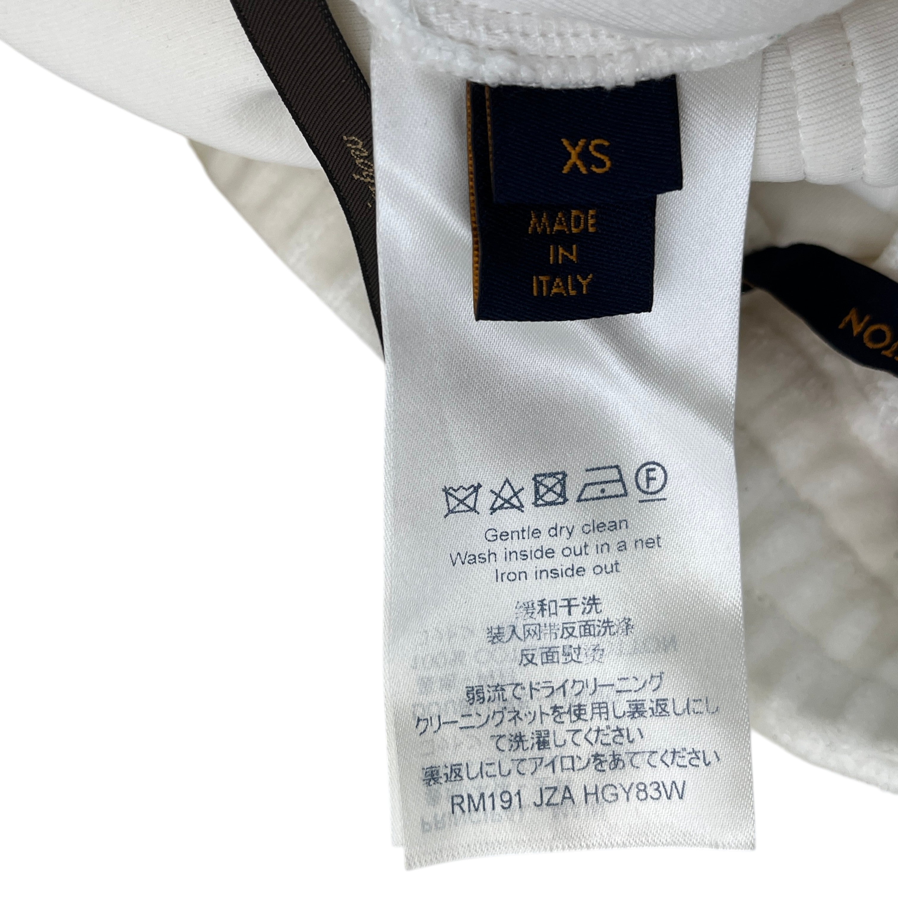 Men's Monogram Velour Joggers White Size XS