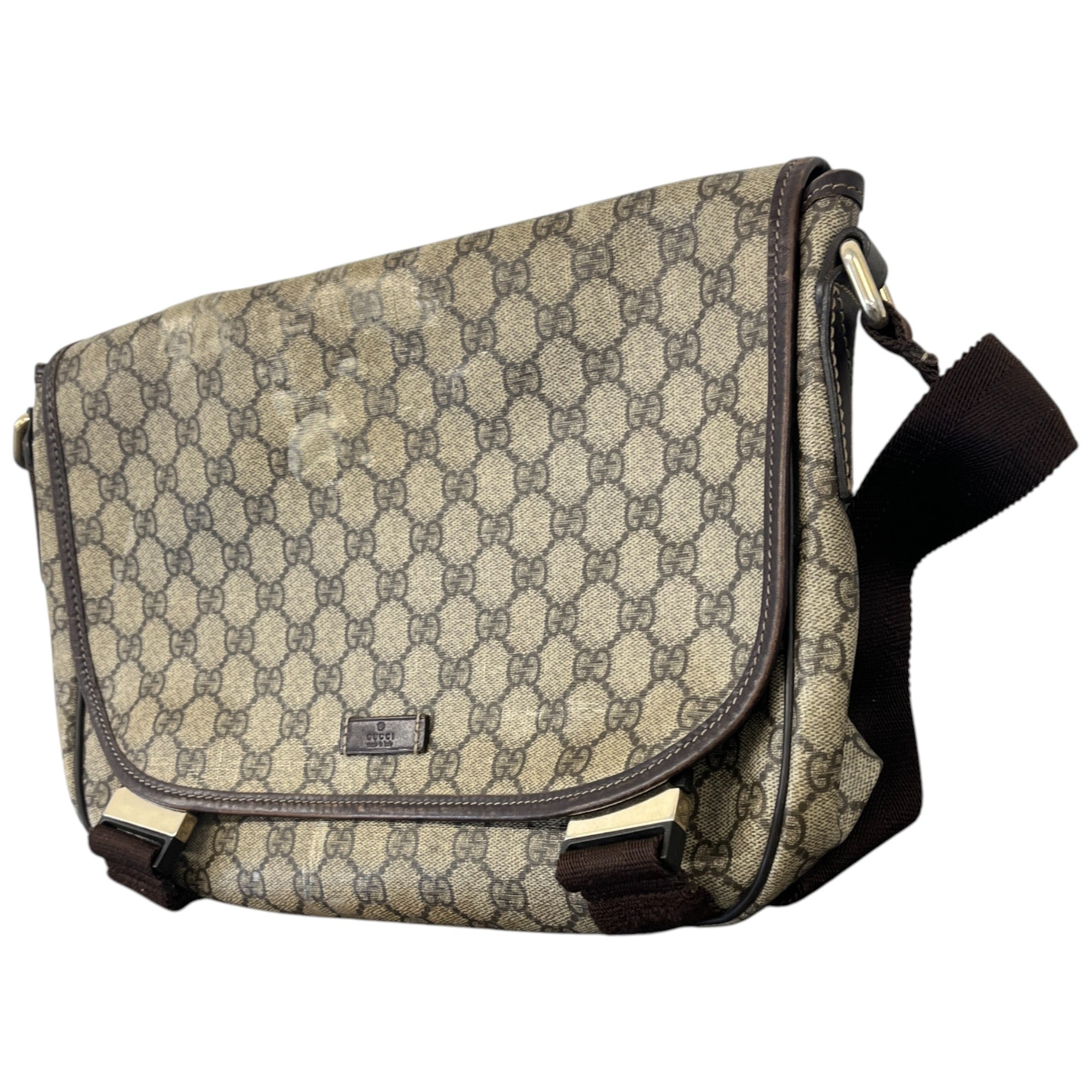 Men's Gg Supreme Messenger Bag Brown