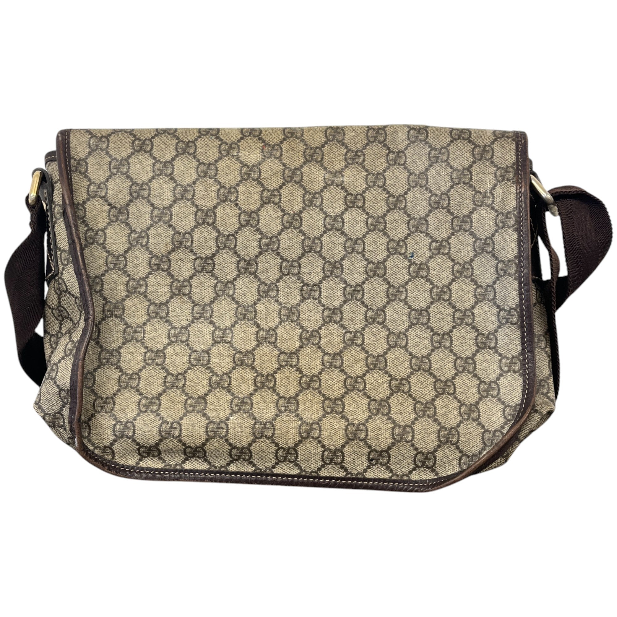 Men's Gg Supreme Messenger Bag Brown