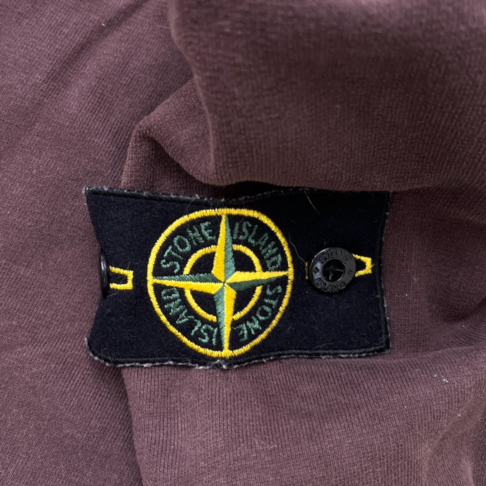 Men's Applique Logo Jumper Burgundy Size S