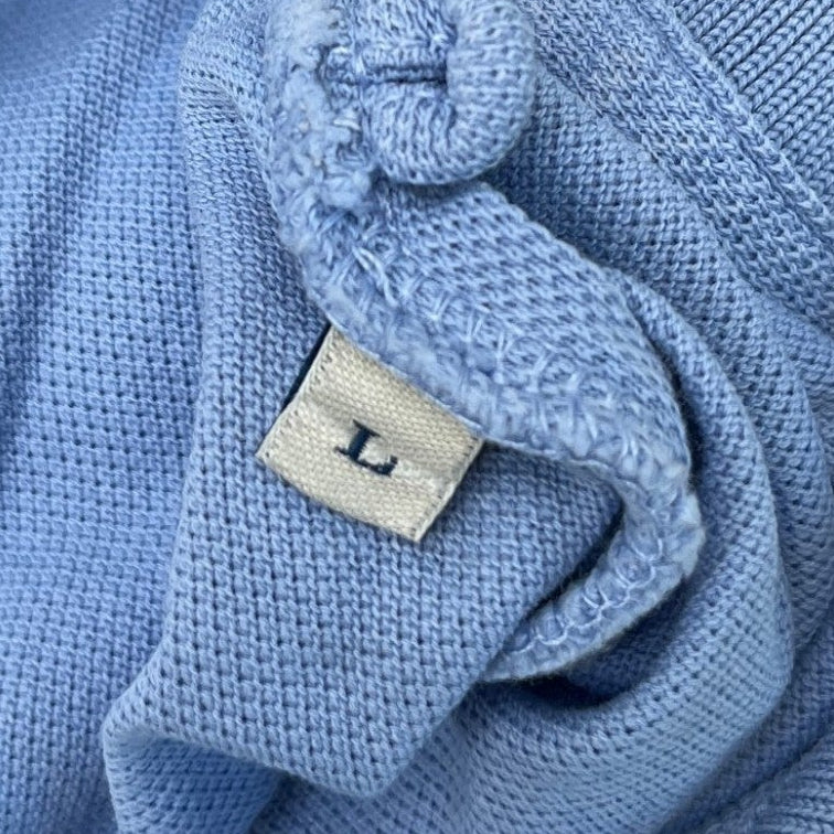 Men's Maglia Polo Manica Corta Polo Shirt Blue Size L