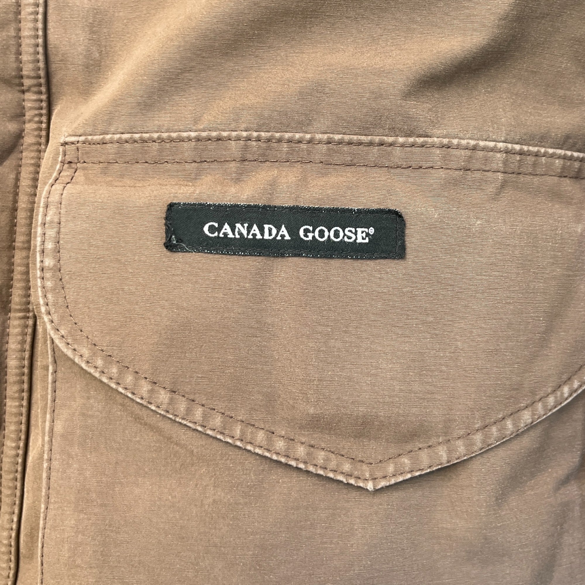 Men's Langford Down Jacket Brown Size XS