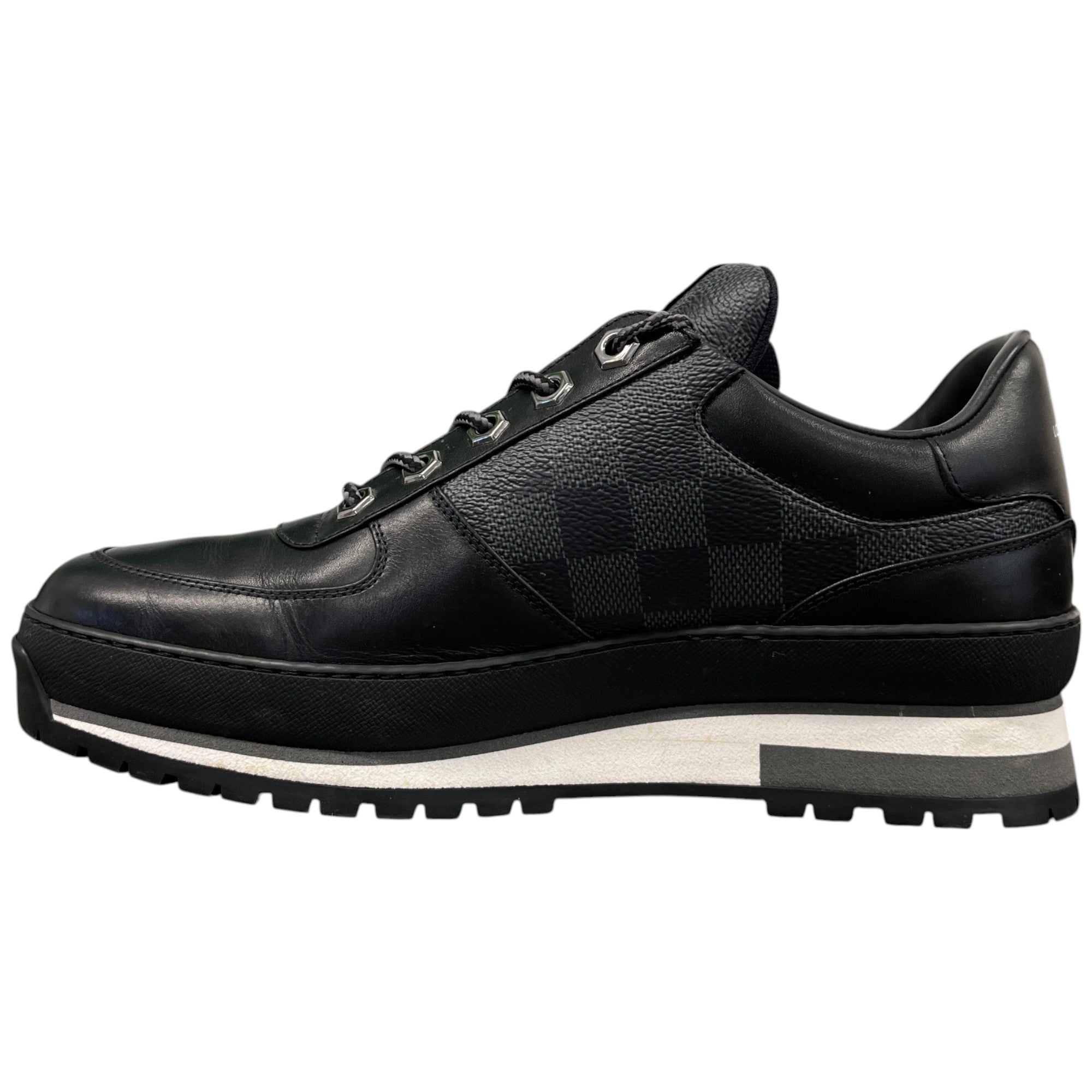Men's Damier Graphite Harlem Low Trainers Black Size EU 40 / UK 6
