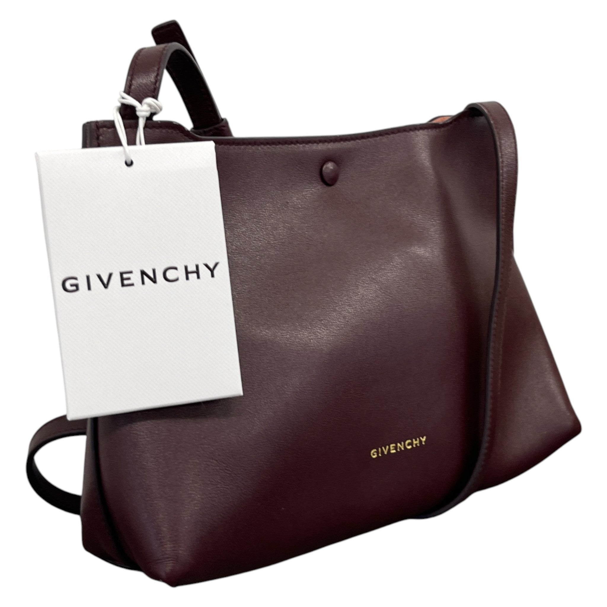 Women's Folded Pochette Shoulder Bag Burgundy