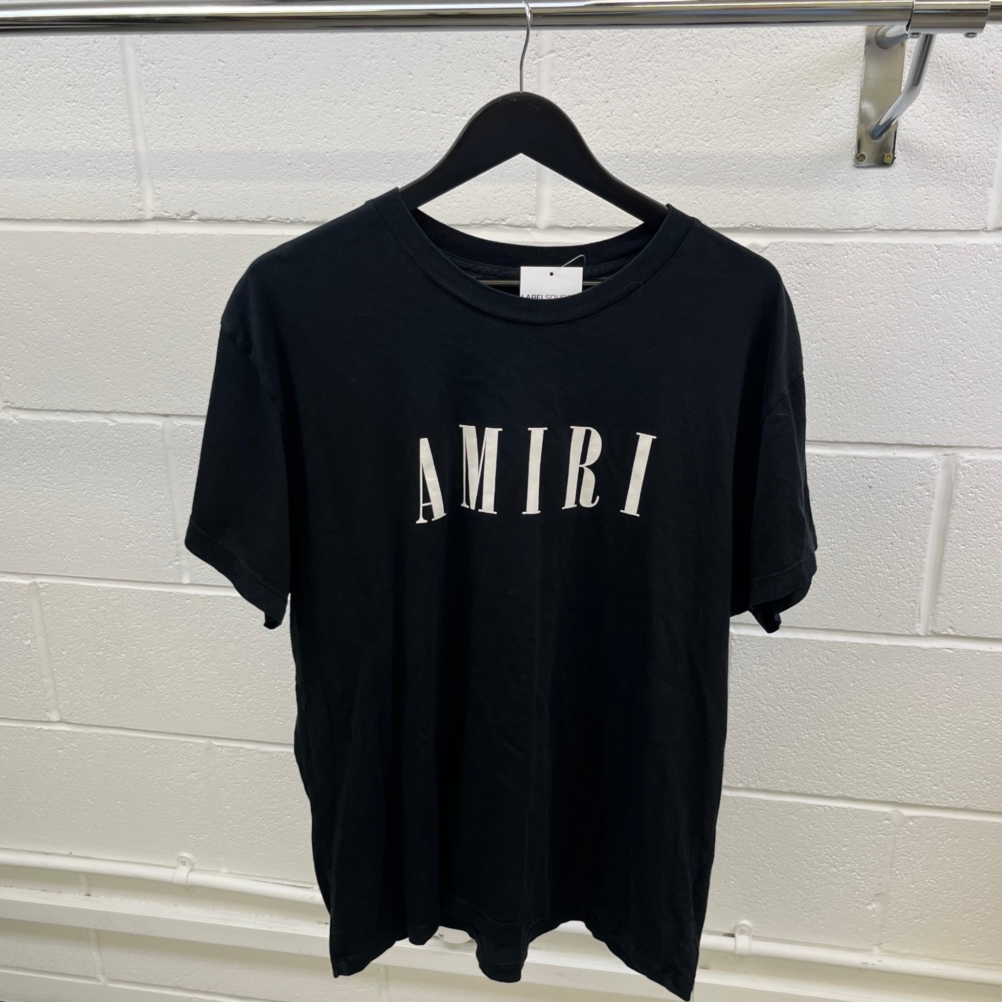 Men's Logo Print T-Shirt Black Size L