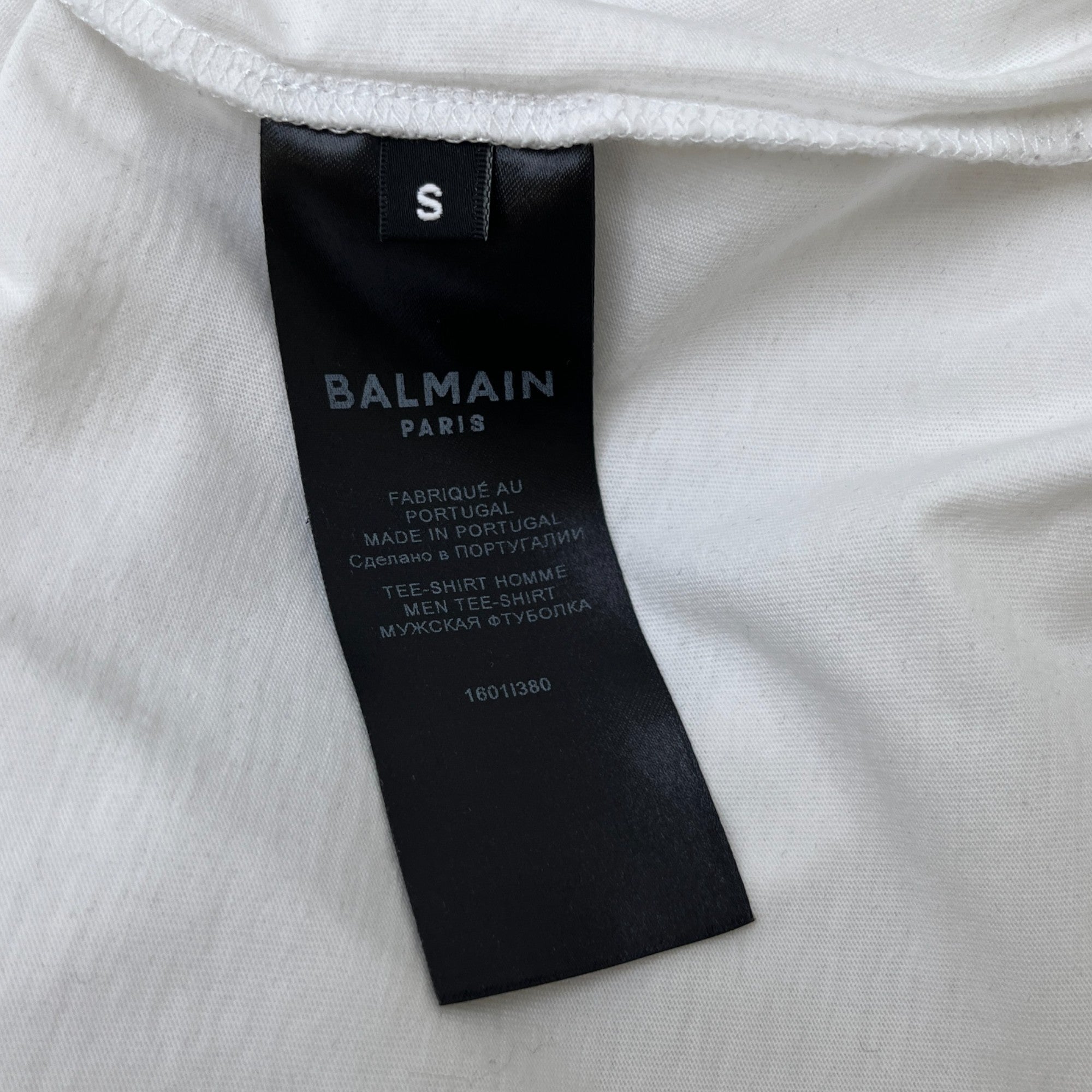 Men's Logo T-Shirt White Size S