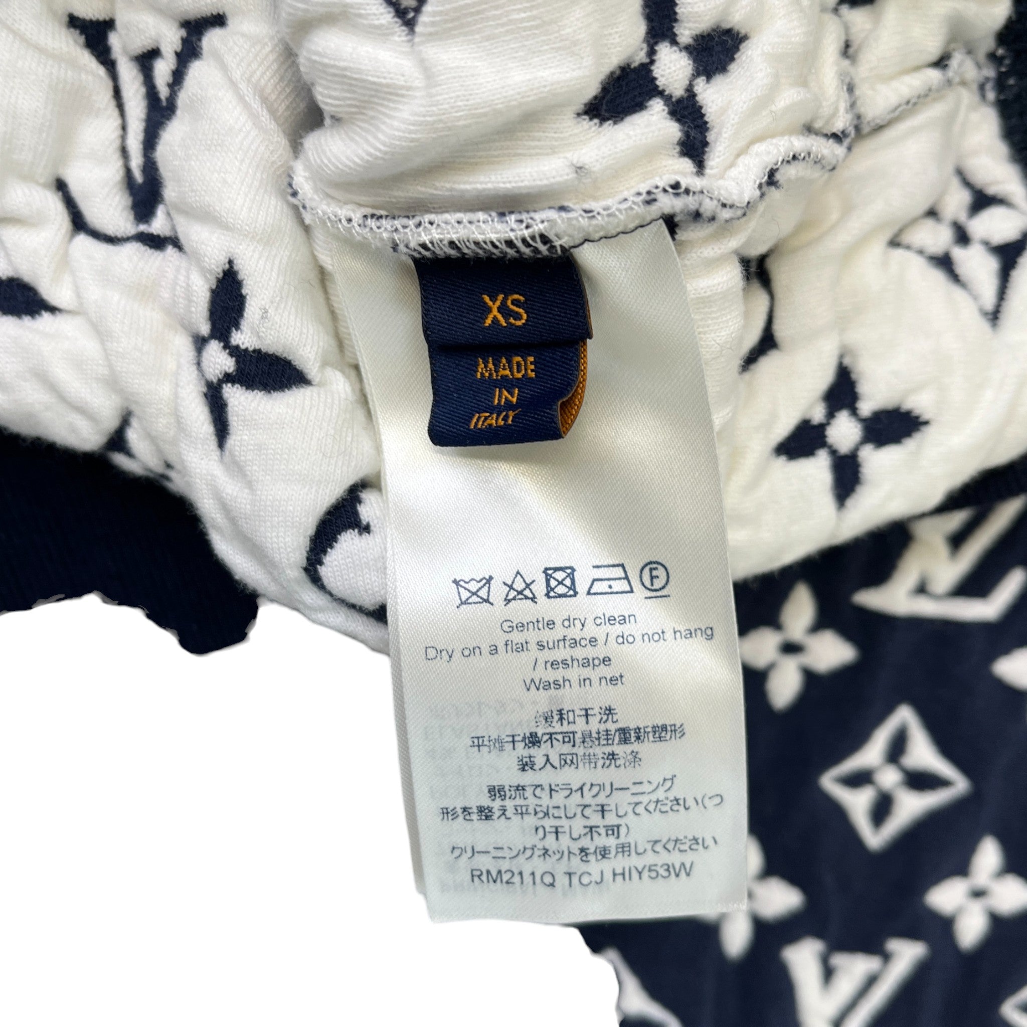 Men's Monogram Sweatshirt Navy Size XS