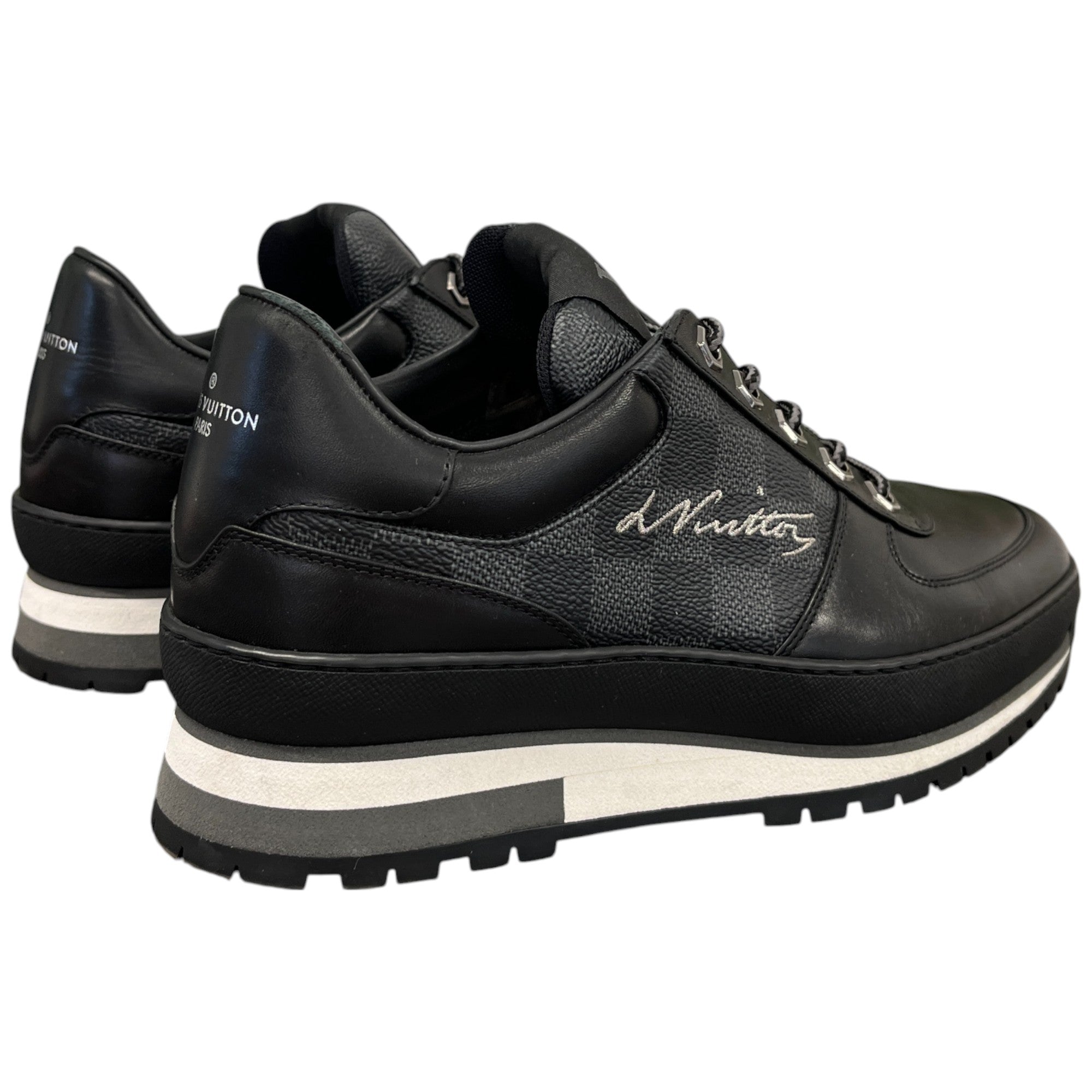 Men's Damier Graphite Harlem Low Trainers Black Size EU 40 / UK 6