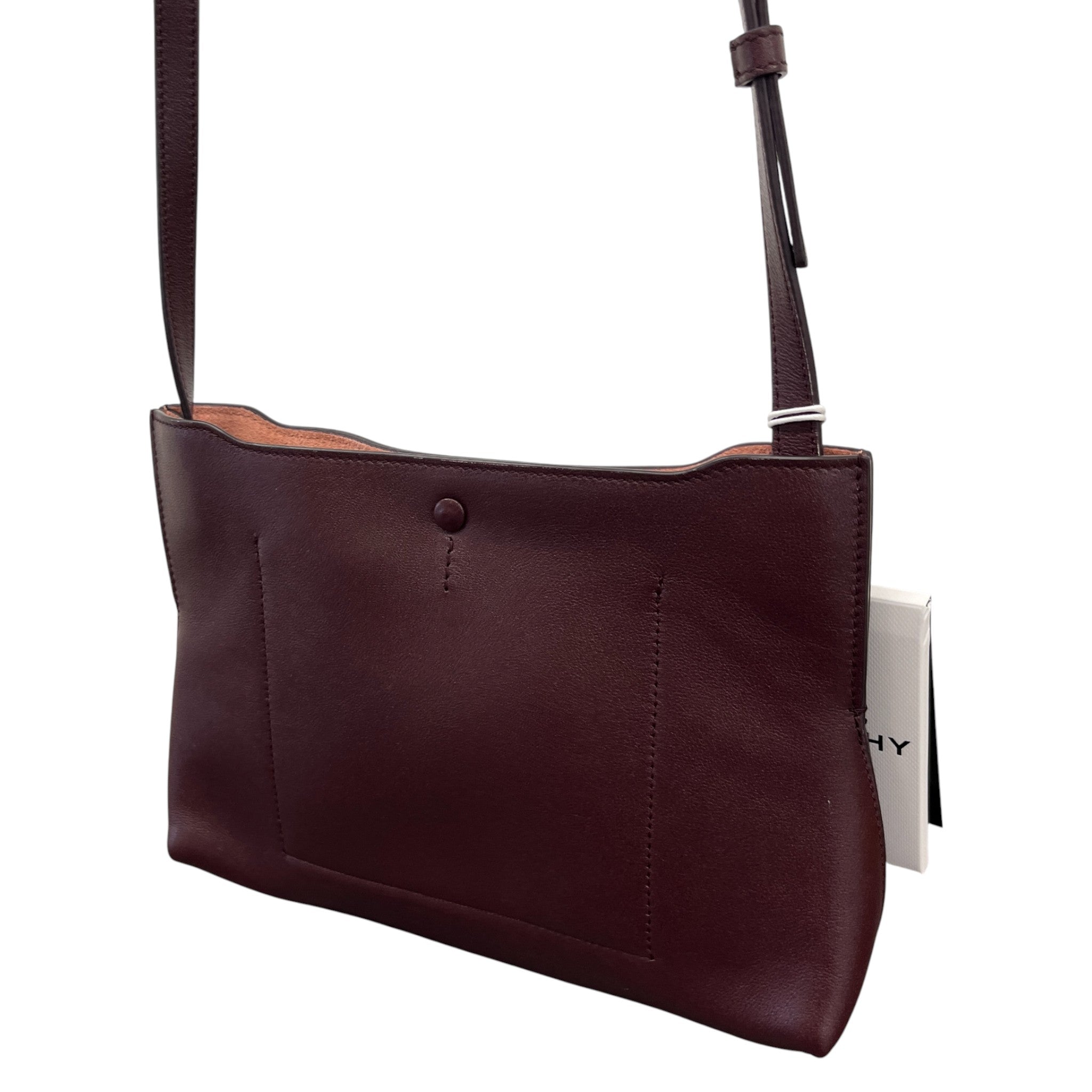 Women's Folded Pochette Shoulder Bag Burgundy