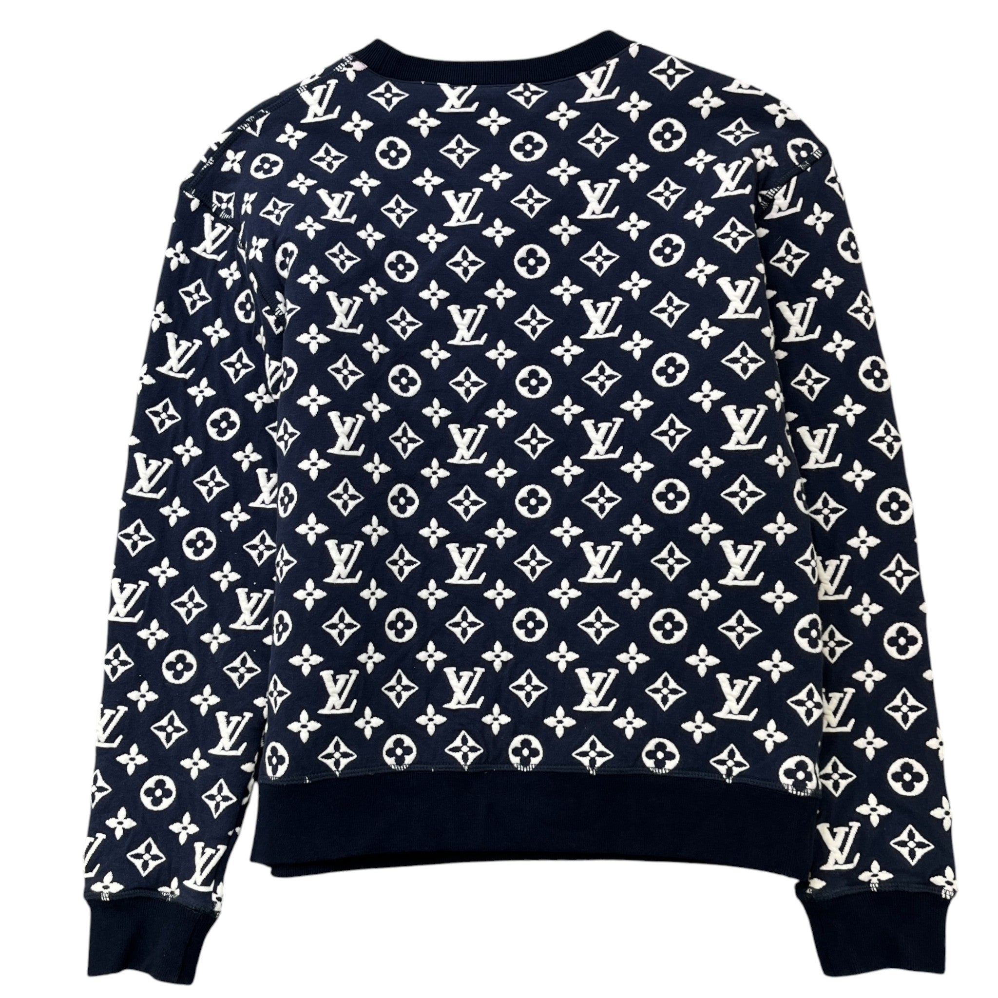 Men's Monogram Sweatshirt Navy Size XS