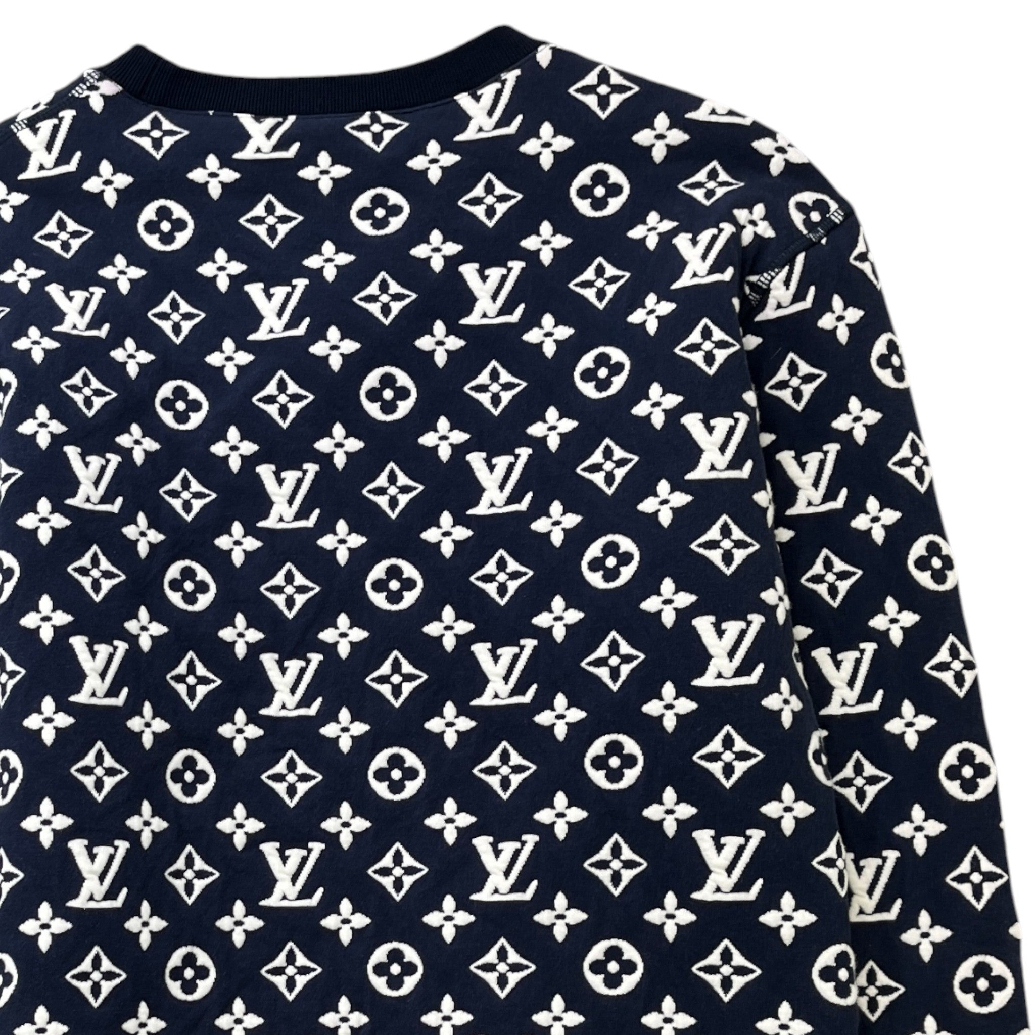 Men's Monogram Sweatshirt Navy Size XS