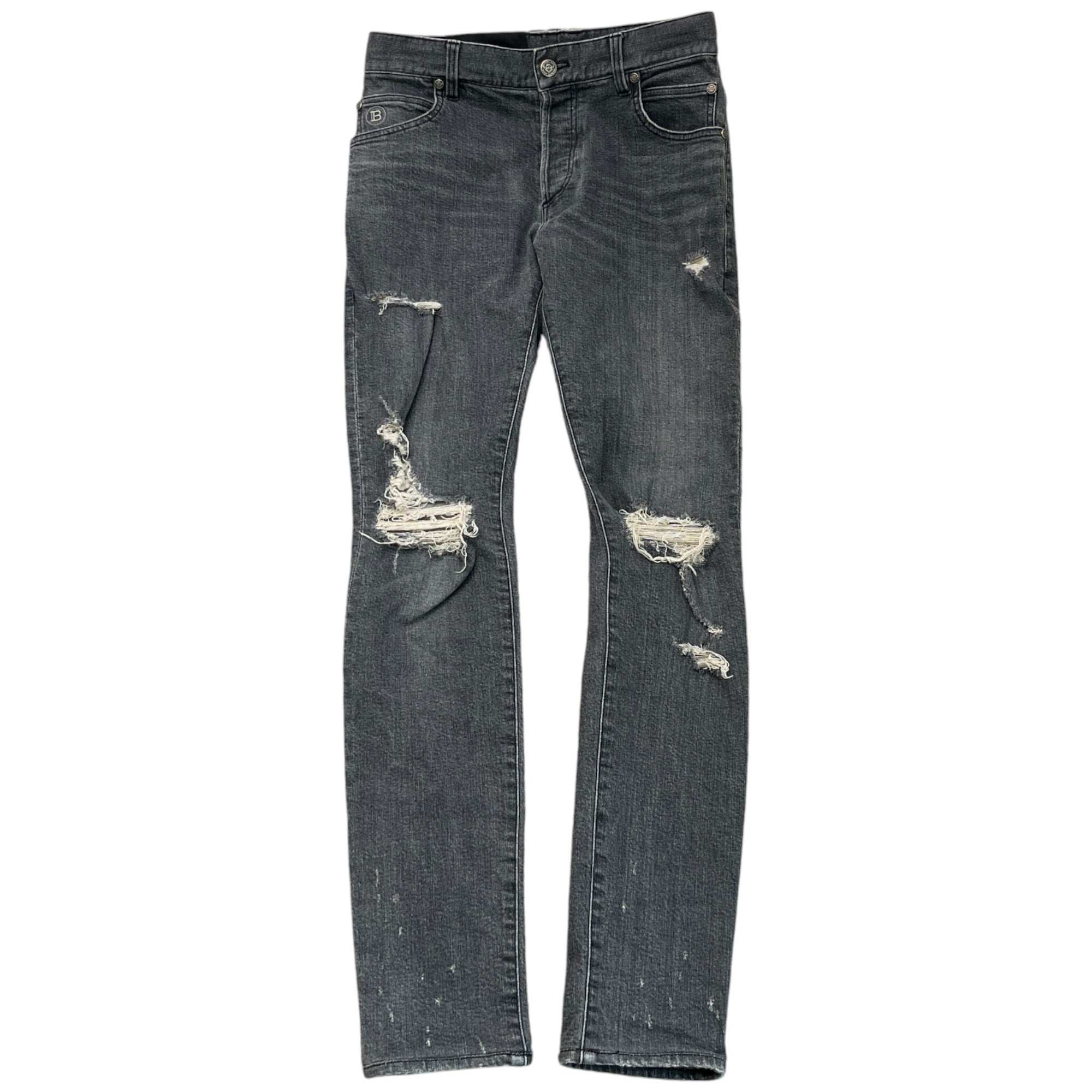 Men's Distressed Jeans Grey Size Waist 29"