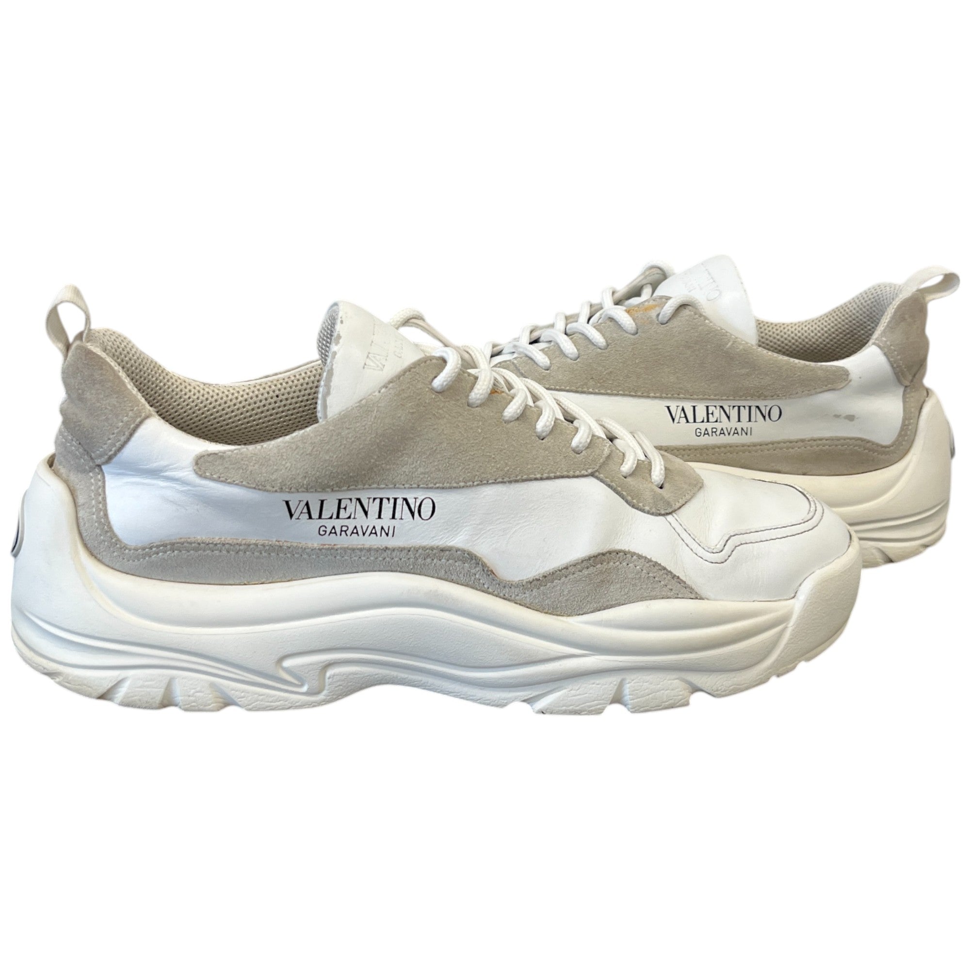 Men's Gumboy Cowhide Low Trainers White Size EU 45 / UK 11