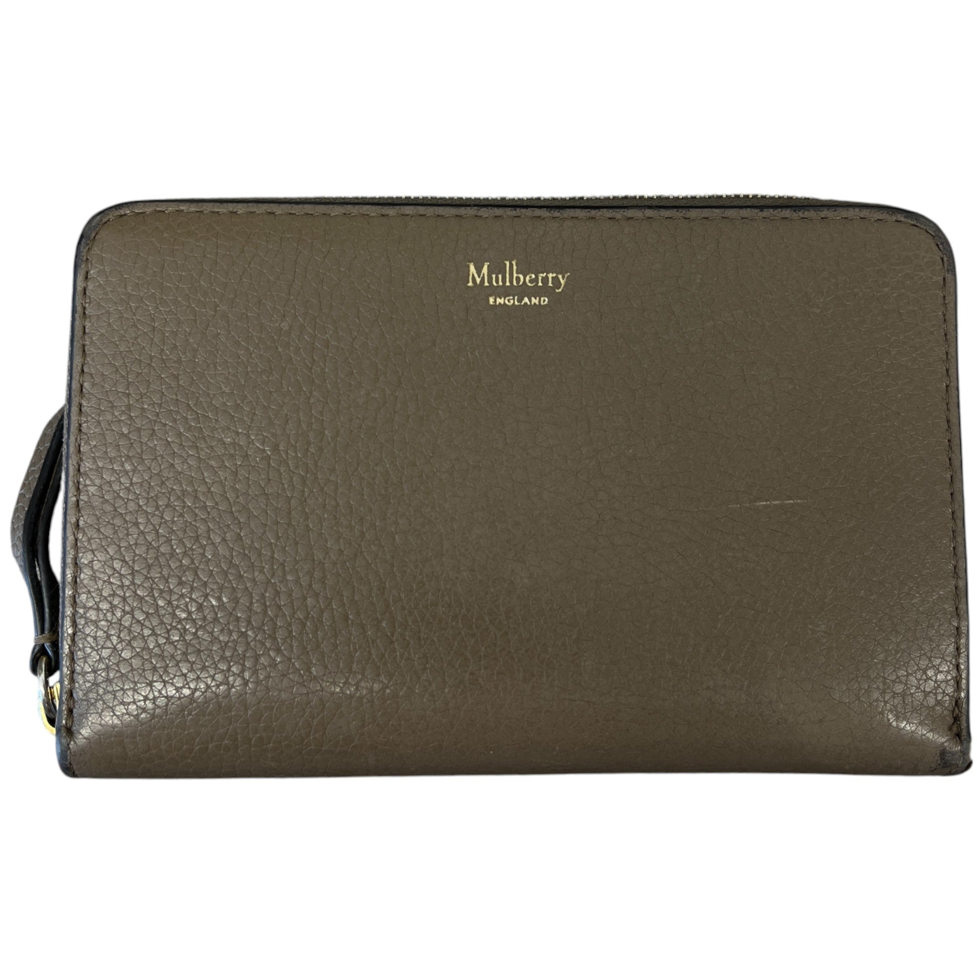 Women's Zip Around Purse Beige