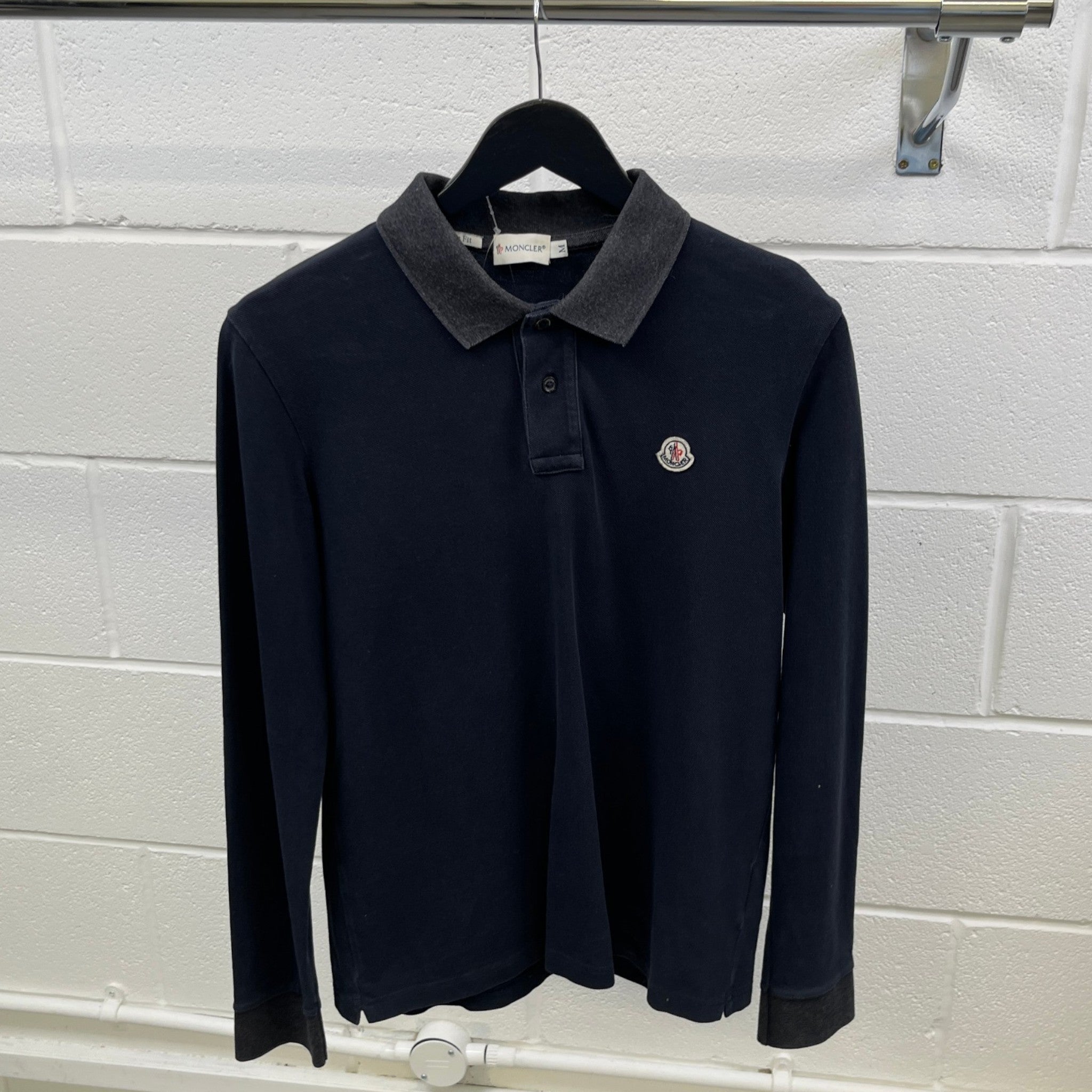 Men's Maglia Polo Shirt Navy Size M