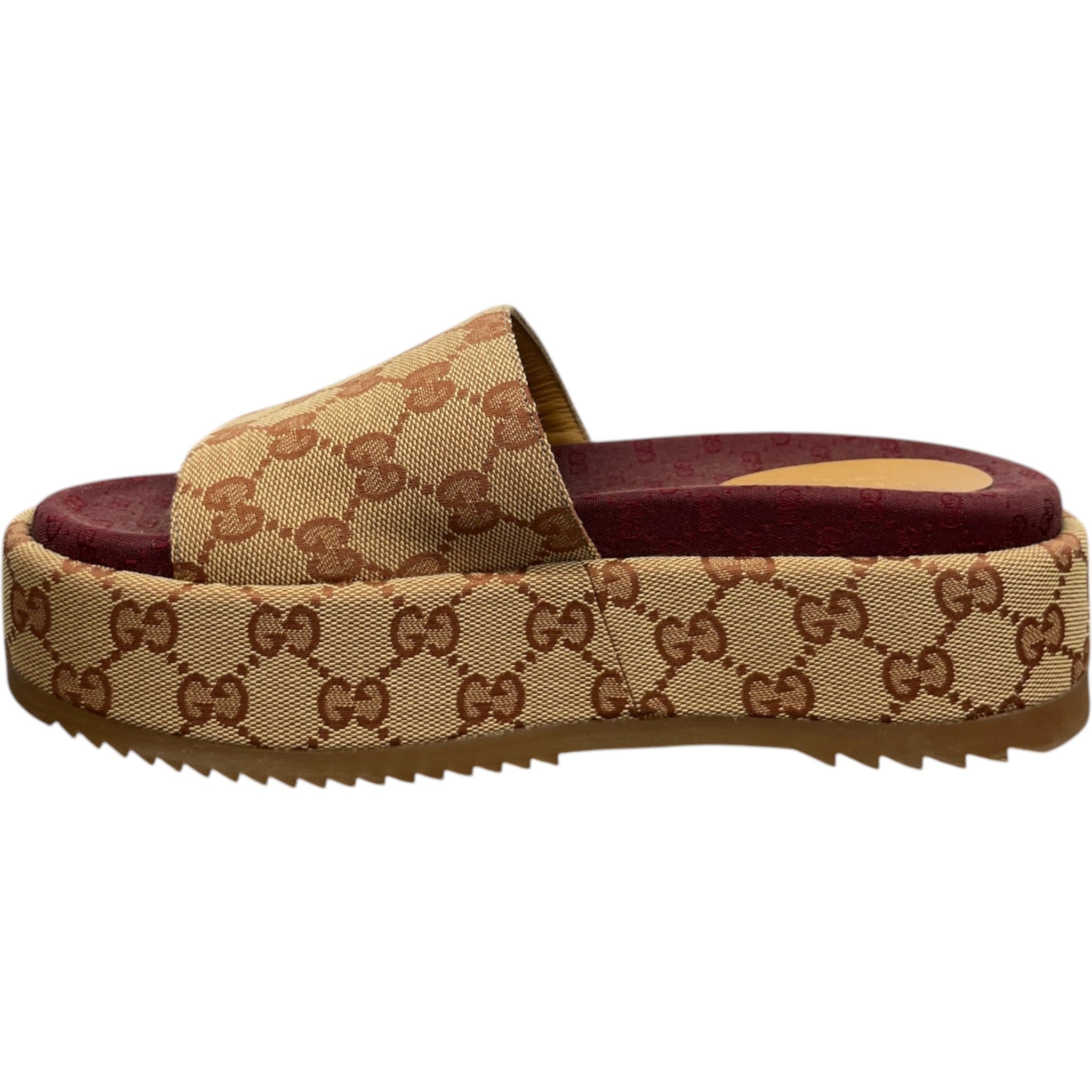 Women's Gg Supreme Slides Beige Size EU 36.5 / UK 3.5