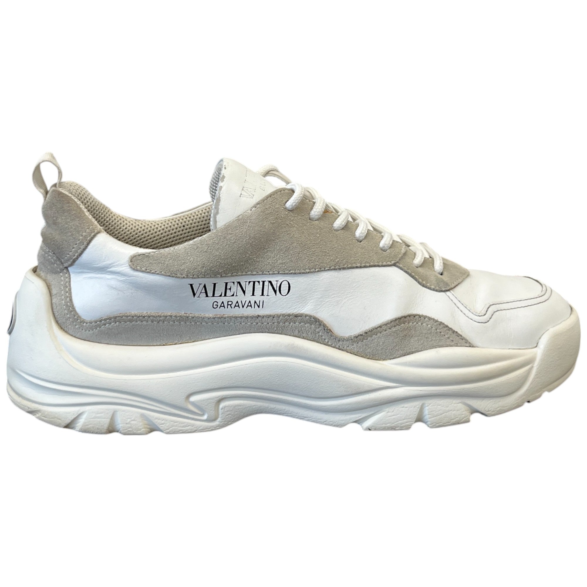 Men's Gumboy Cowhide Low Trainers White Size EU 45 / UK 11