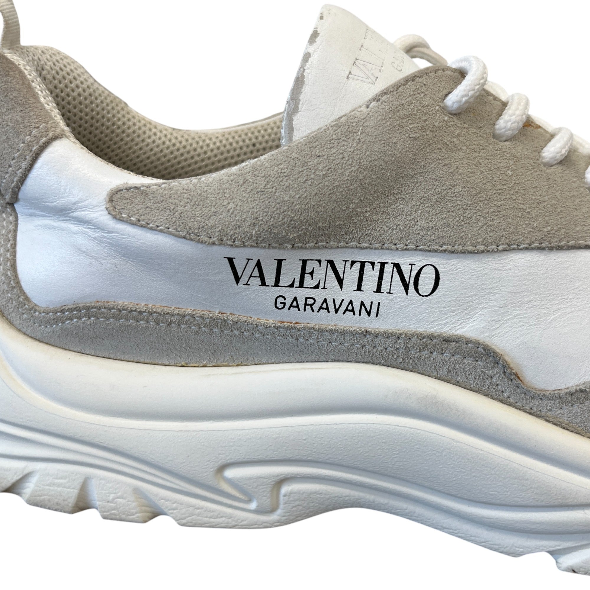 Men's Gumboy Cowhide Low Trainers White Size EU 45 / UK 11