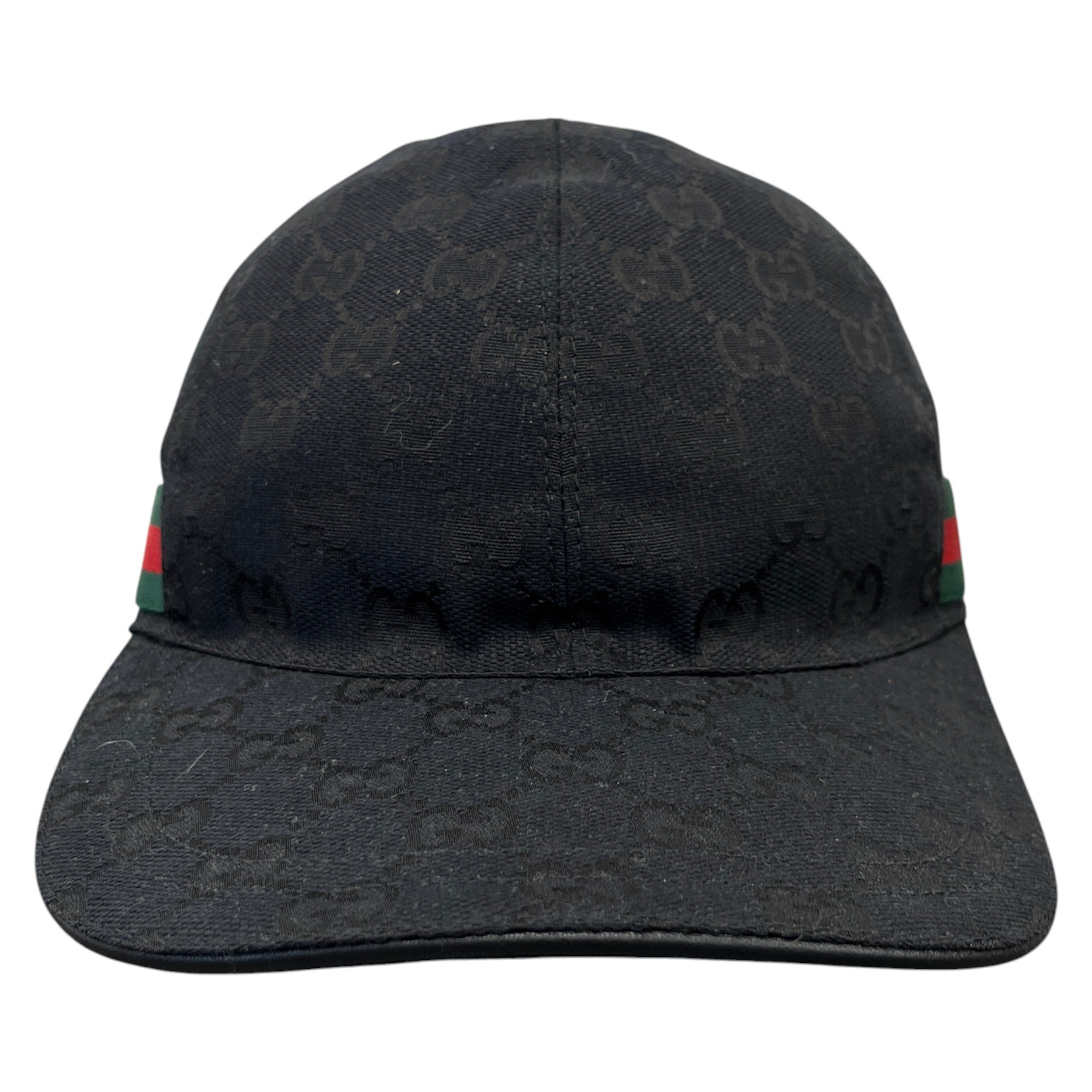 Men's Gg Monogram Hat Black Size XS