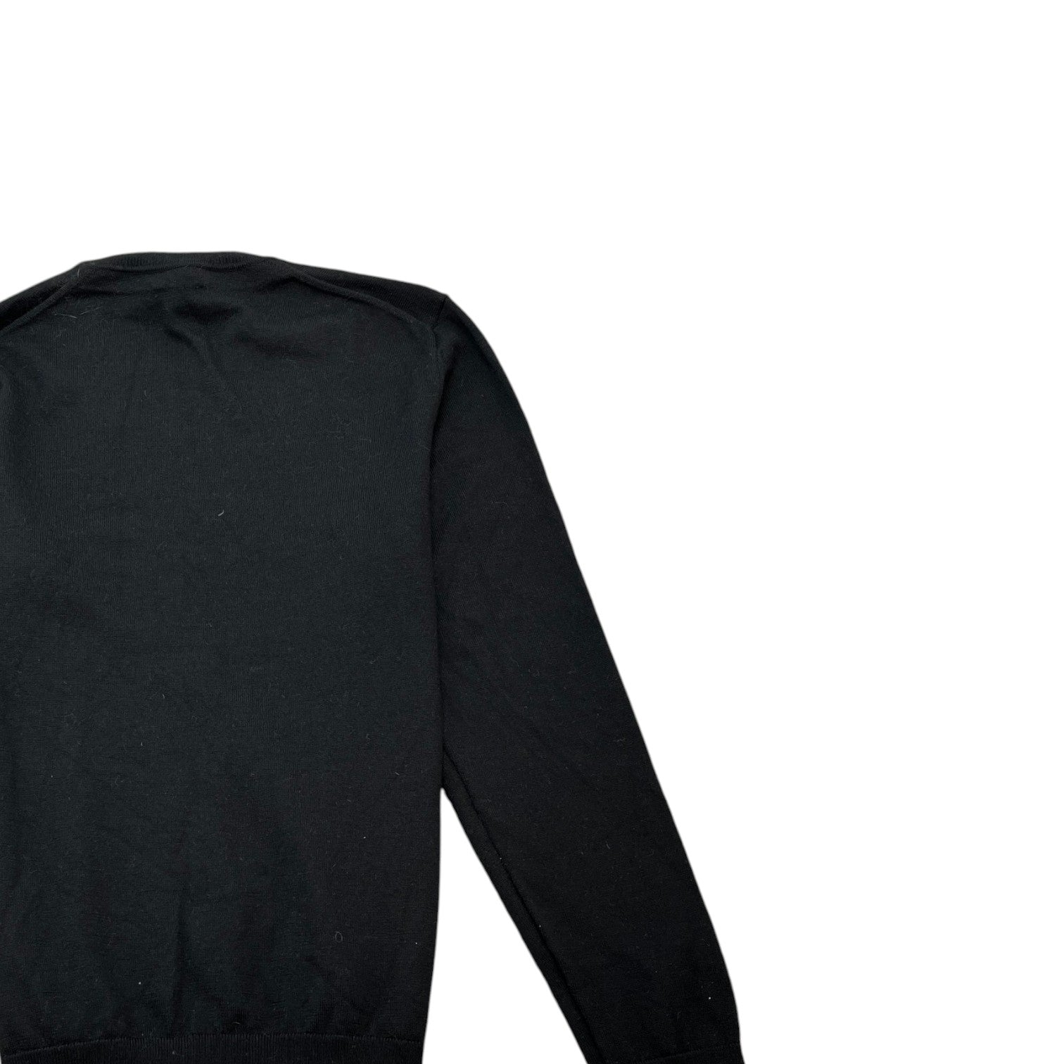 Men's Stripe Trim Jumper Black Size L