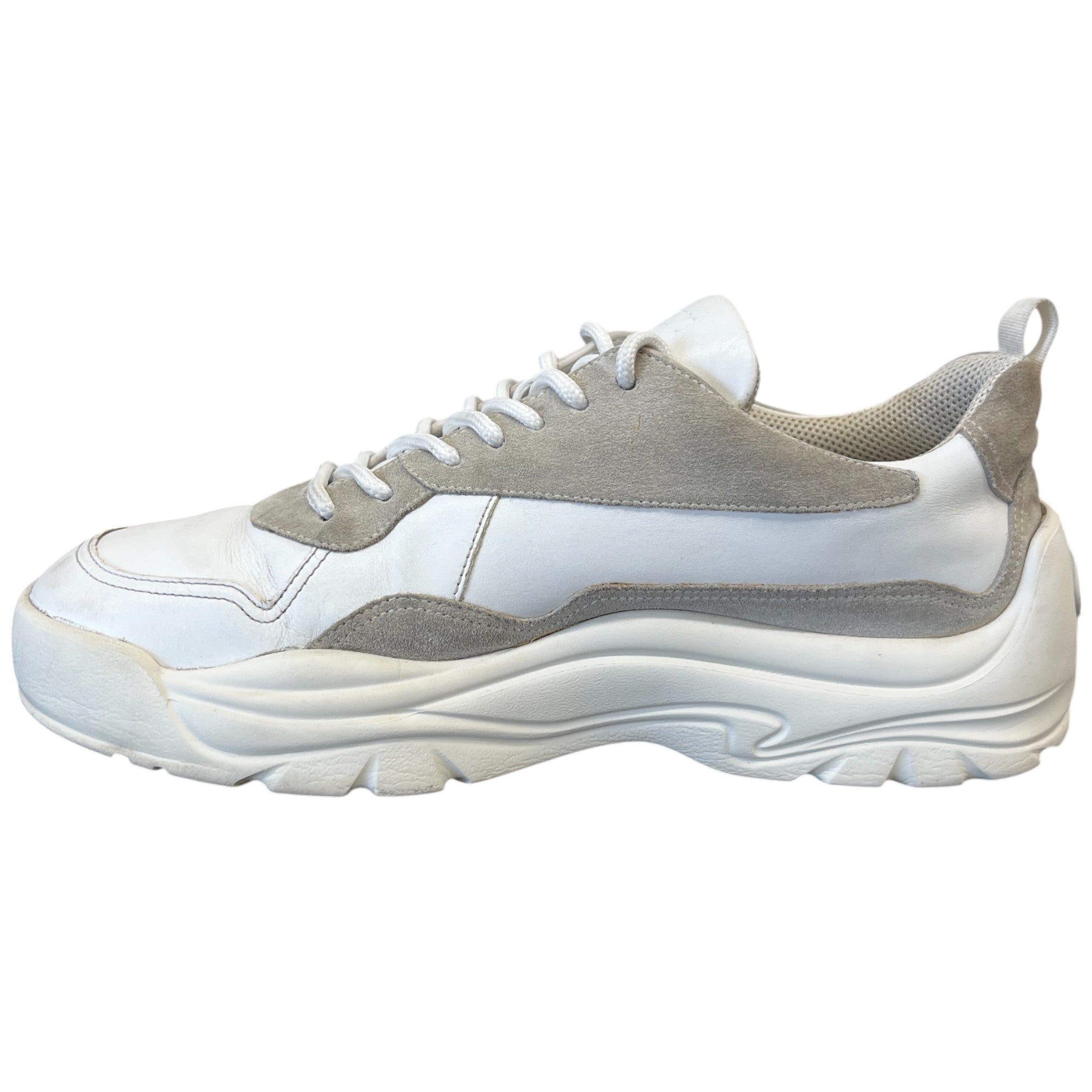 Men's Gumboy Cowhide Low Trainers White Size EU 45 / UK 11