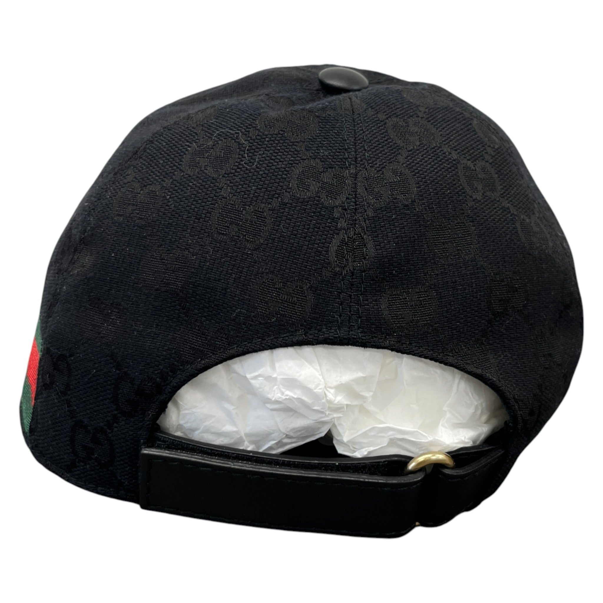 Men's Gg Monogram Hat Black Size XS