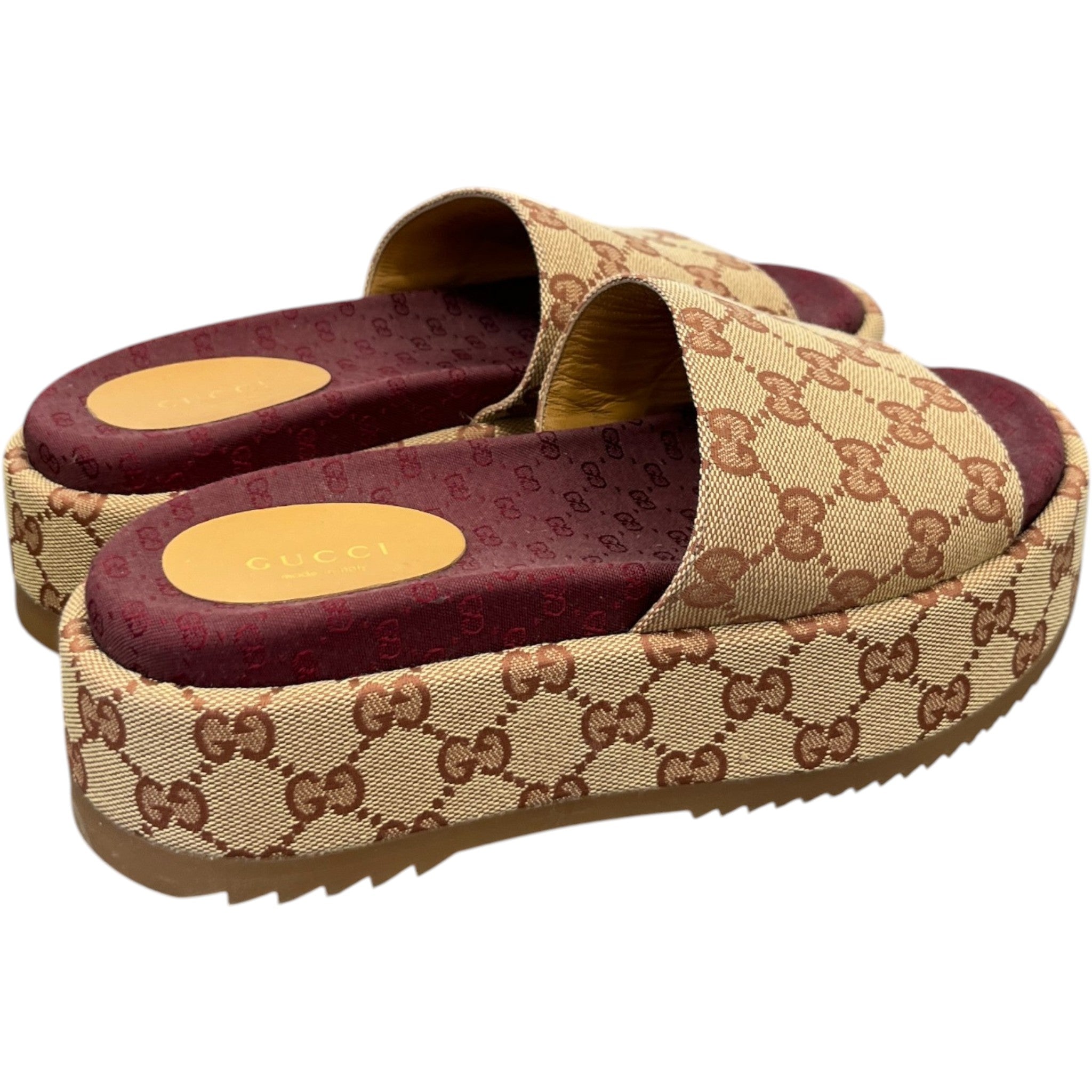 Women's Gg Supreme Slides Beige Size EU 36.5 / UK 3.5