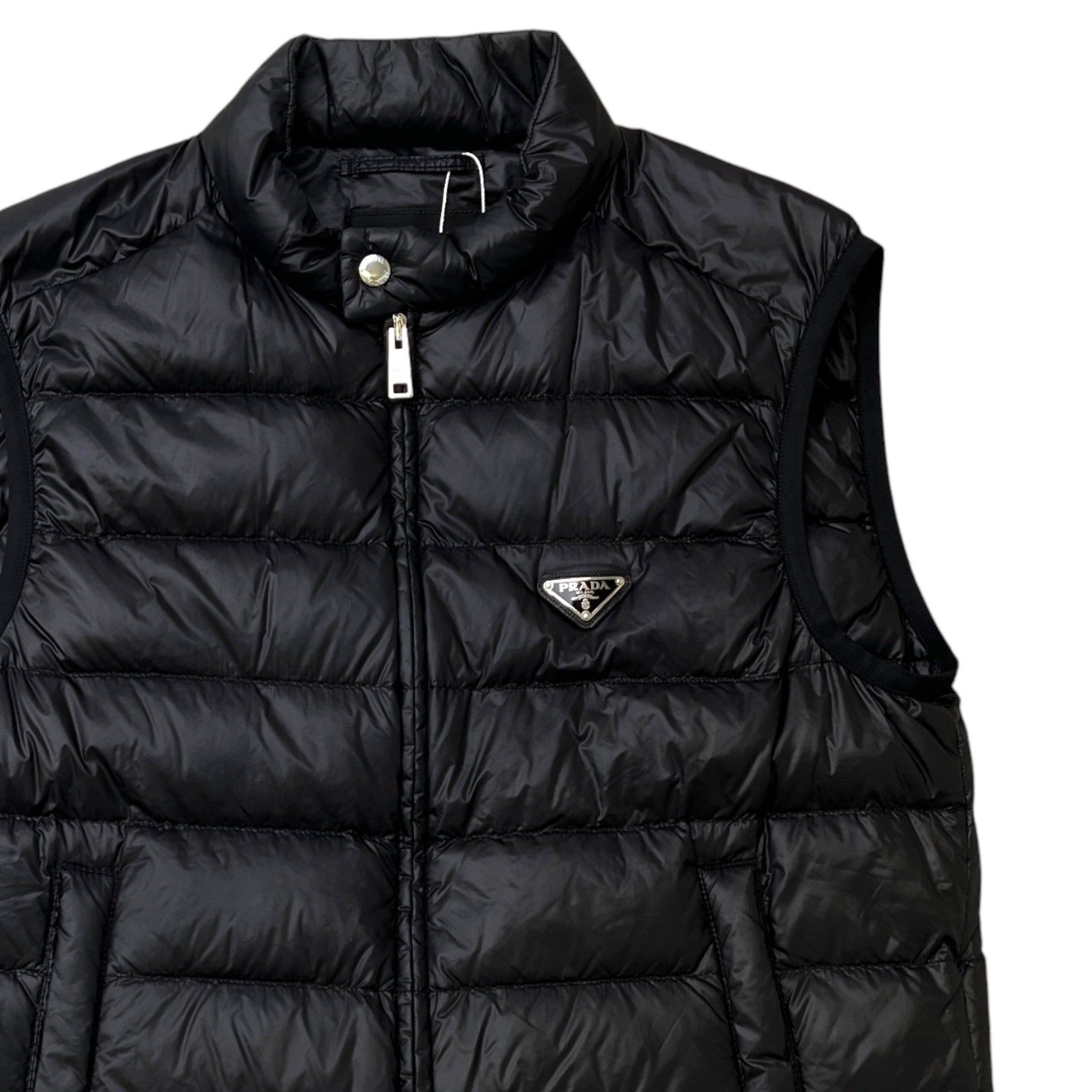 Men's Plaque Logo Gilet Black Size IT 50 / L