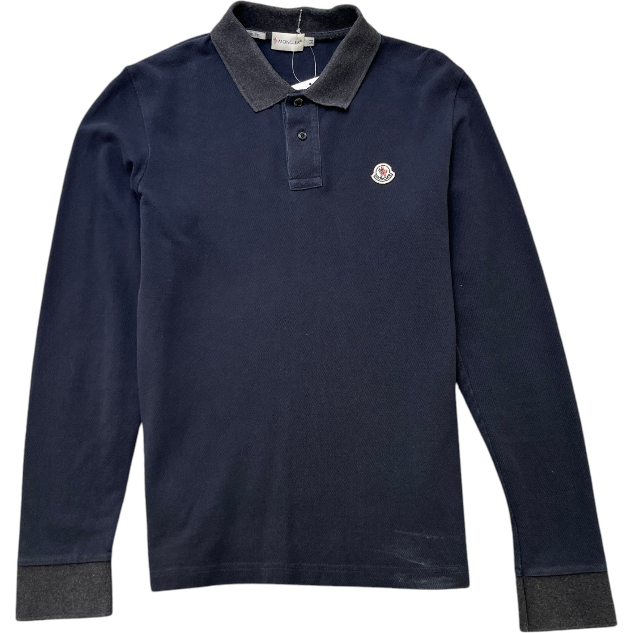 Men's Maglia Polo Shirt Navy Size M