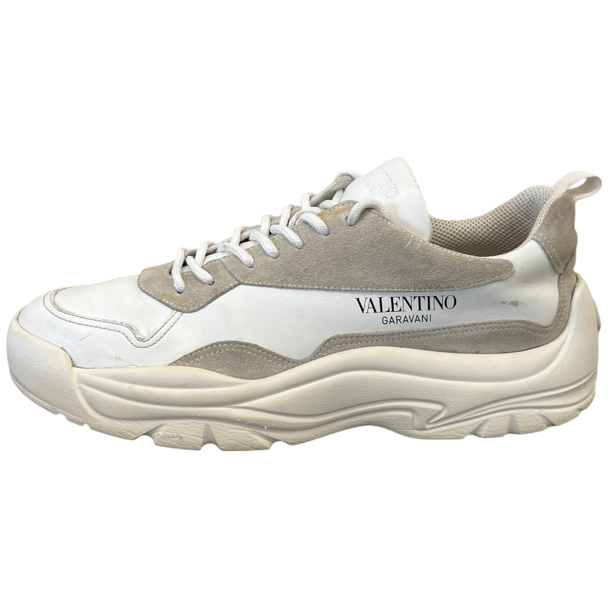 Men's Gumboy Cowhide Low Trainers White Size EU 45 / UK 11