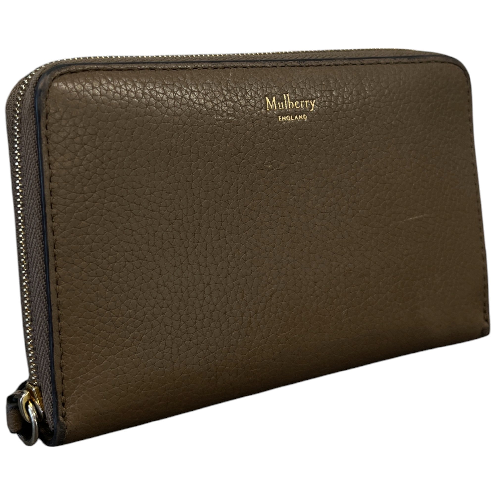 Women's Zip Around Purse Beige
