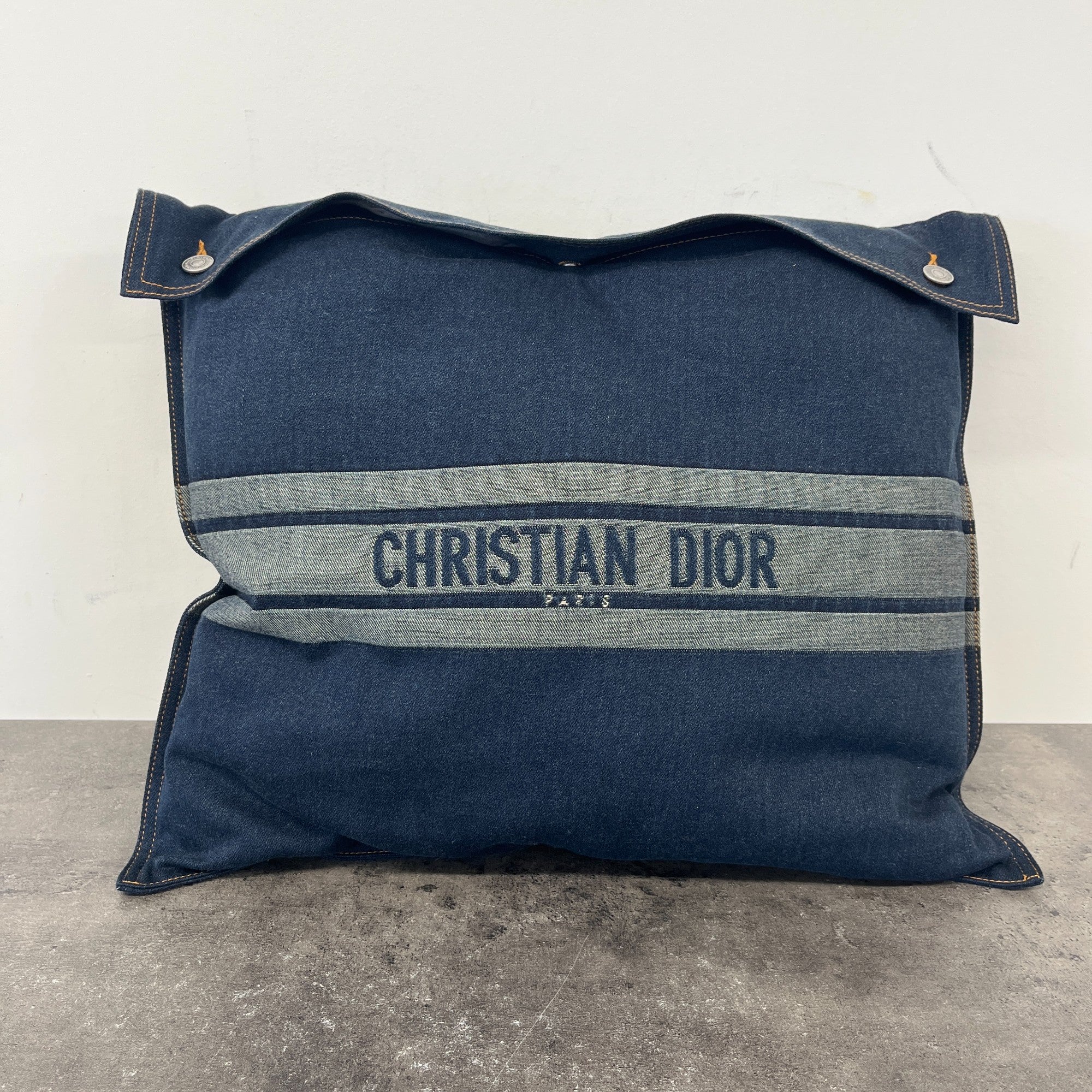 Men's Logo Print Pillow Navy