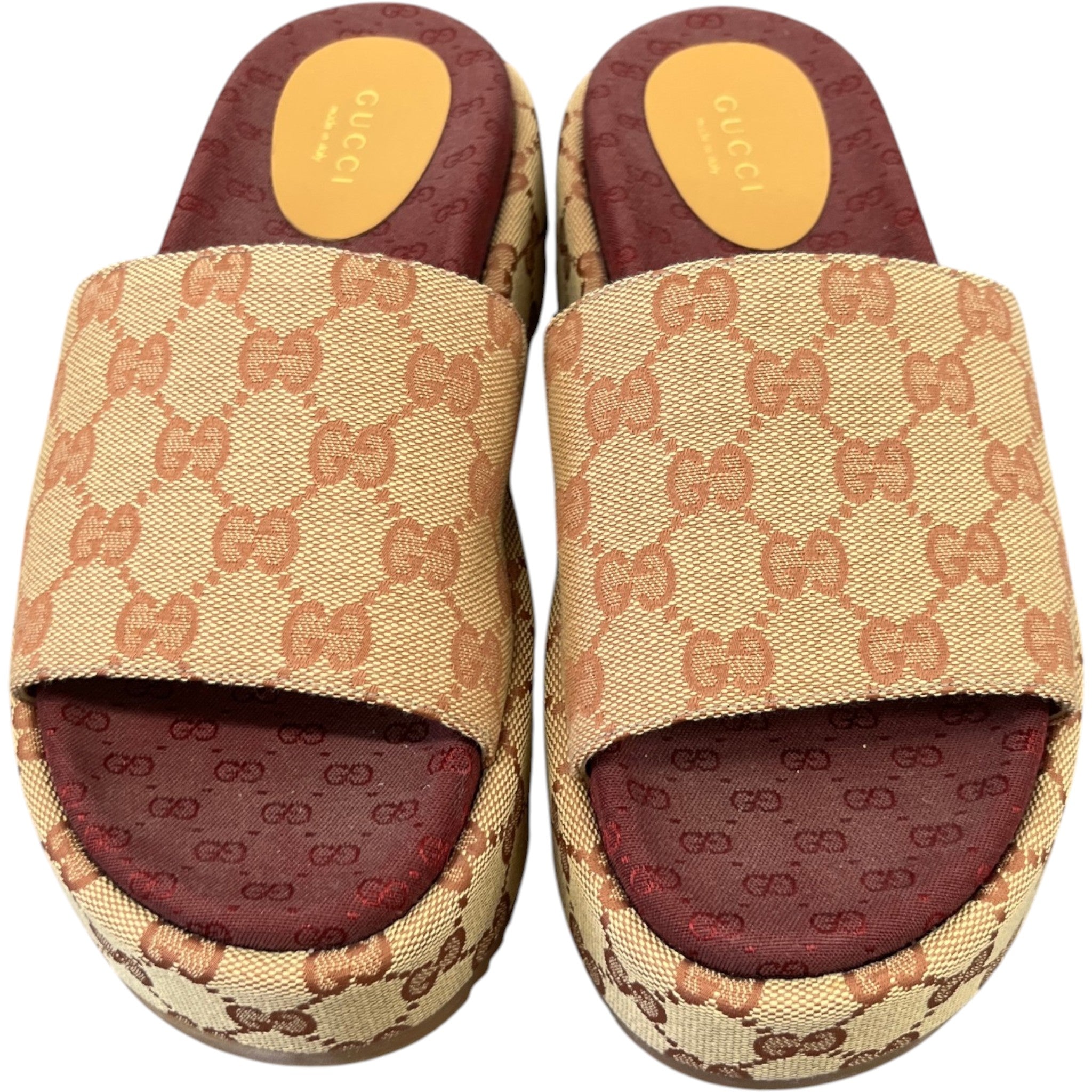 Women's Gg Supreme Slides Beige Size EU 36.5 / UK 3.5