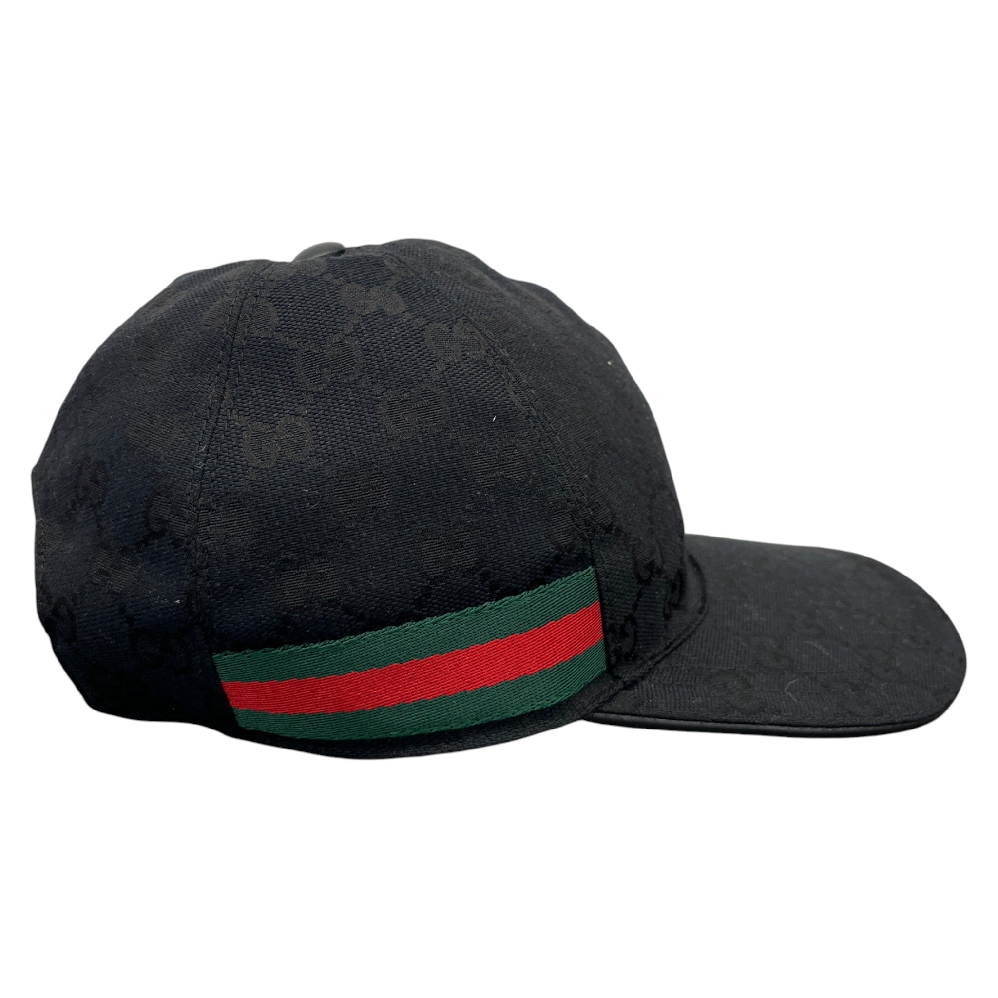 Men's Gg Monogram Hat Black Size XS