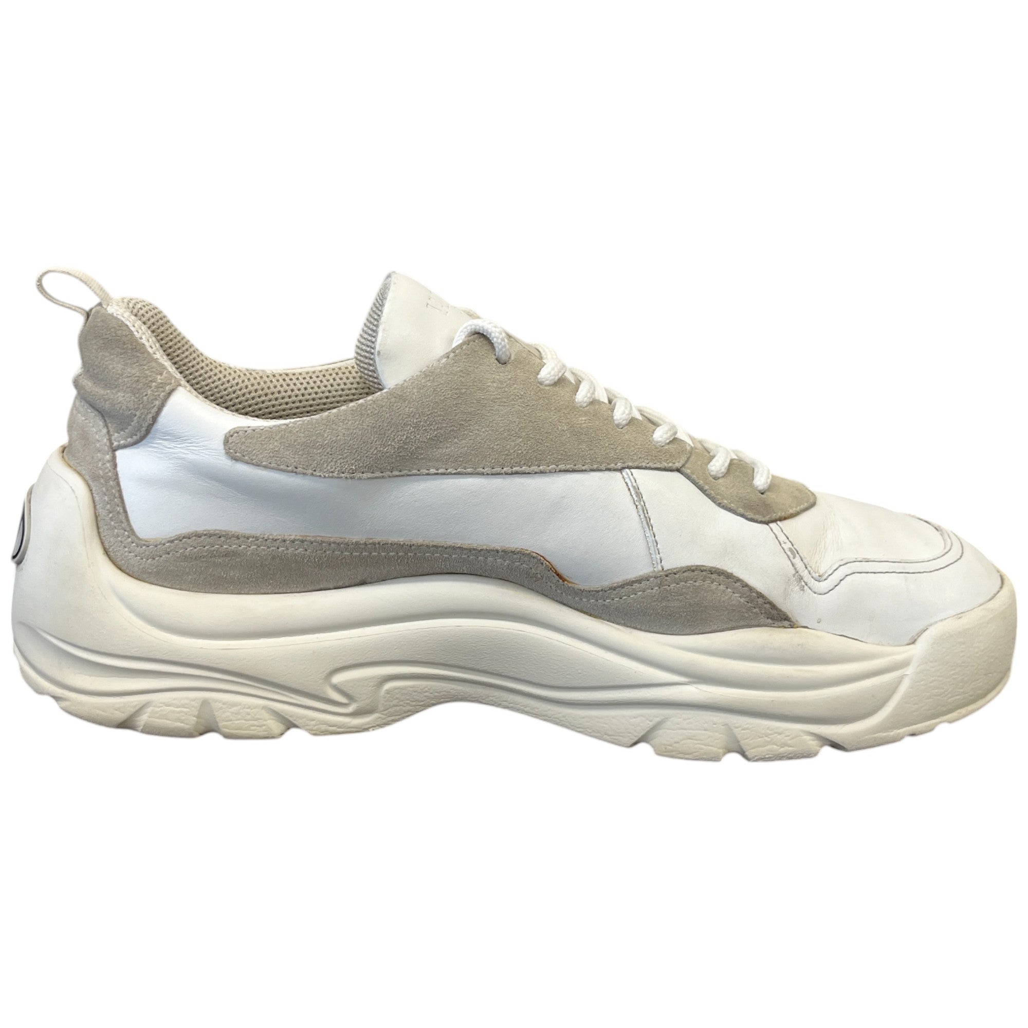 Men's Gumboy Cowhide Low Trainers White Size EU 45 / UK 11