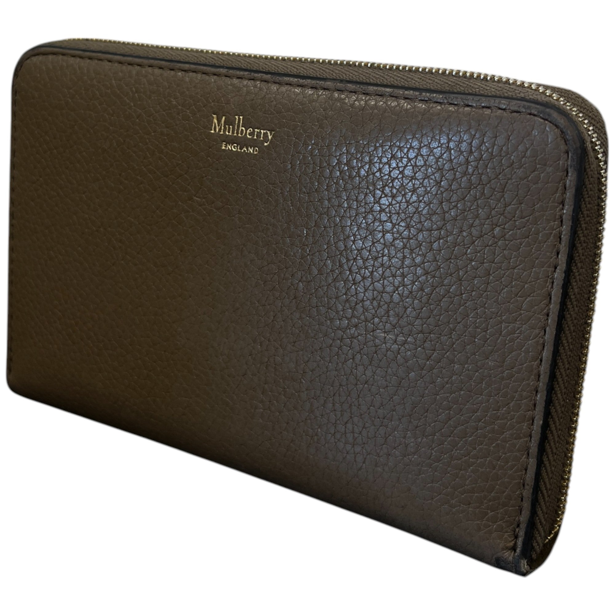 Women's Zip Around Purse Beige