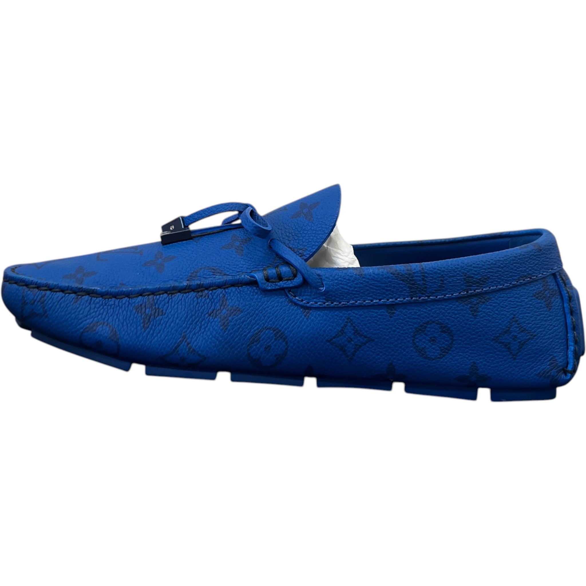 Men's Lv Driver Moccasins Loafers Blue Size EU 42 / UK 8