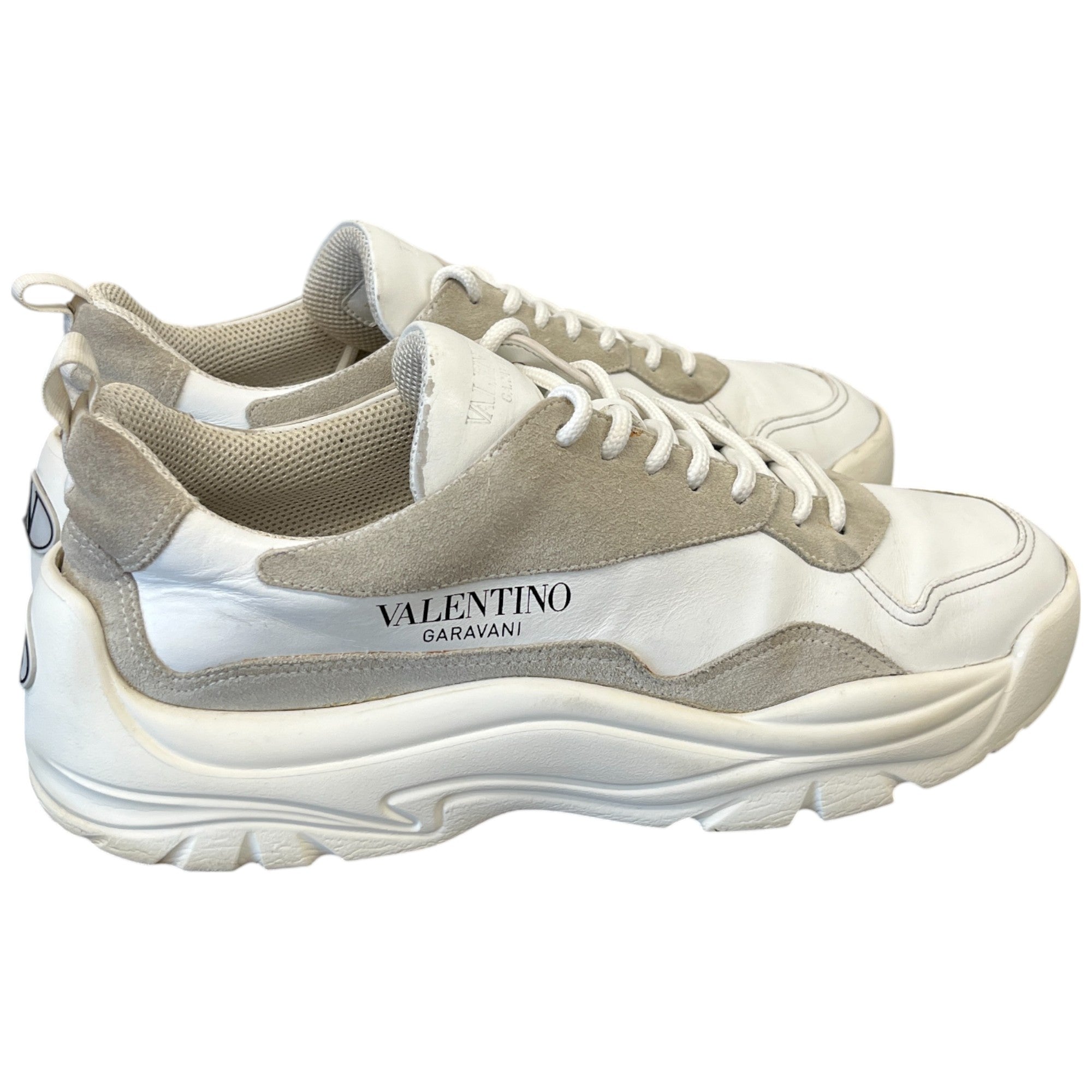 Men's Gumboy Cowhide Low Trainers White Size EU 45 / UK 11