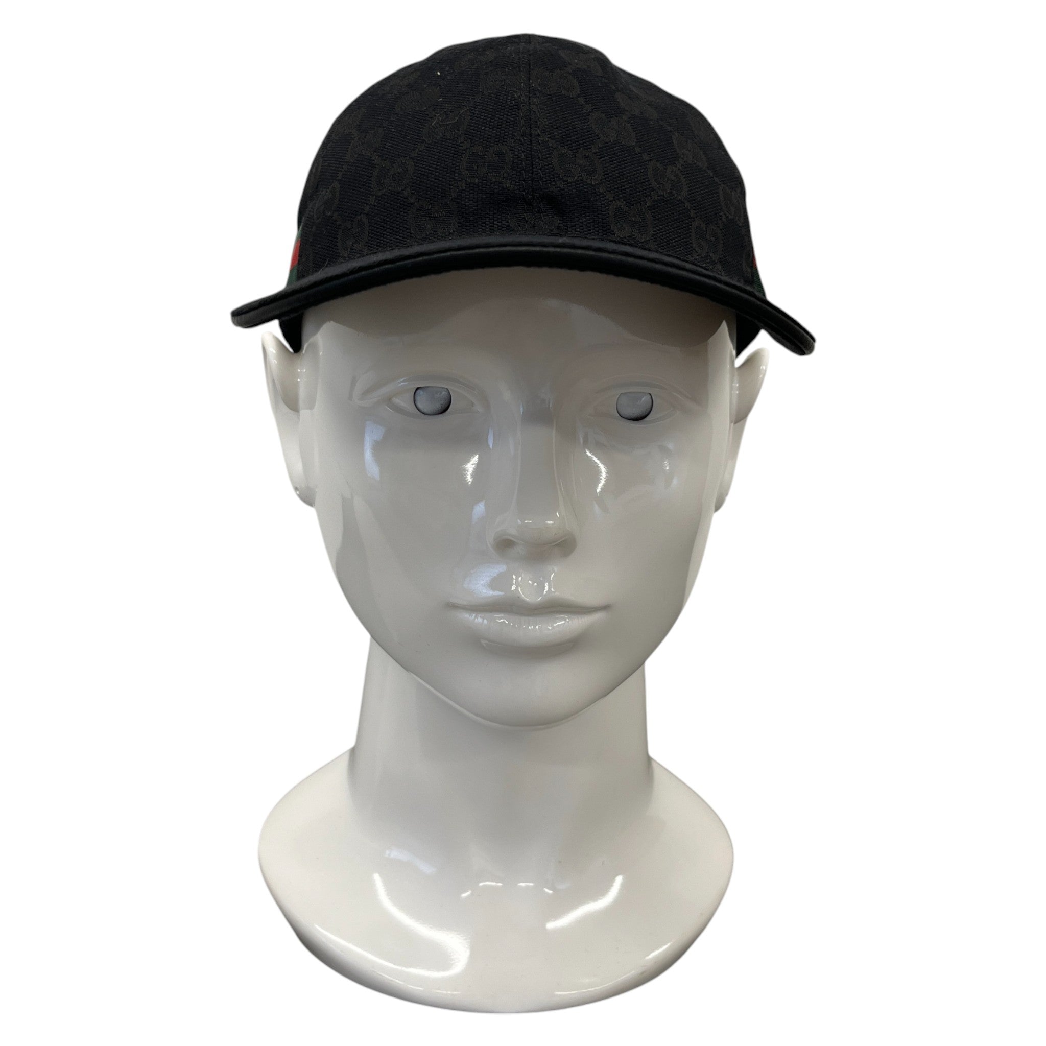 Men's Gg Monogram Hat Black Size XS
